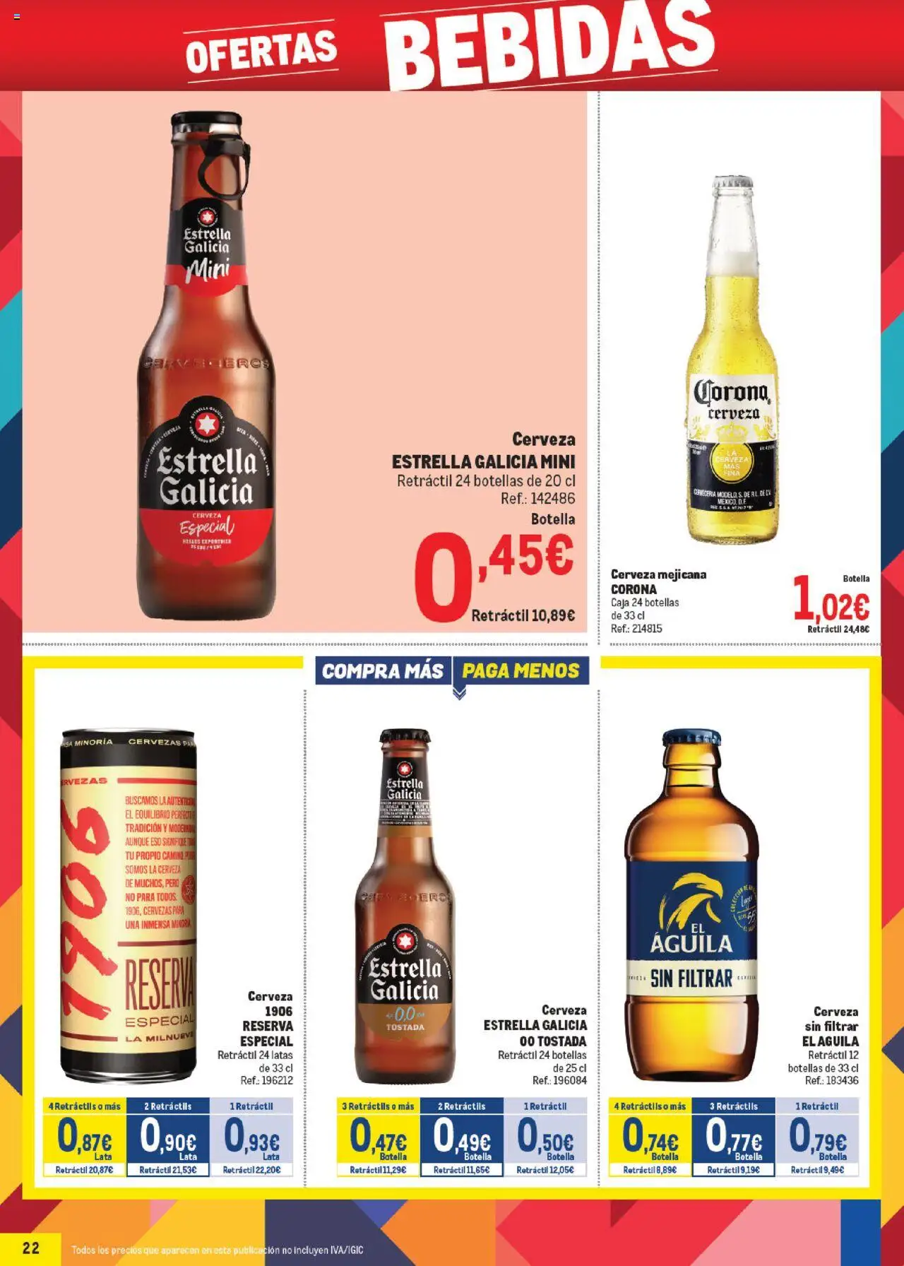 Makro - Precios Canarias │ válido desde el 06.10.2025 | Página: 22 | Productos: Cerveza, Caja