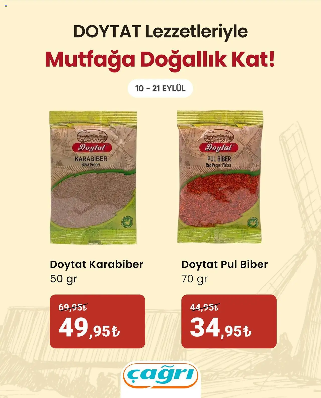 Çağrı Market İndirim Doytat - 10.09.2025 tarihinden itibaren geçerlidir | Sayfa: 2 | Ürünler: Karabiber, Biber