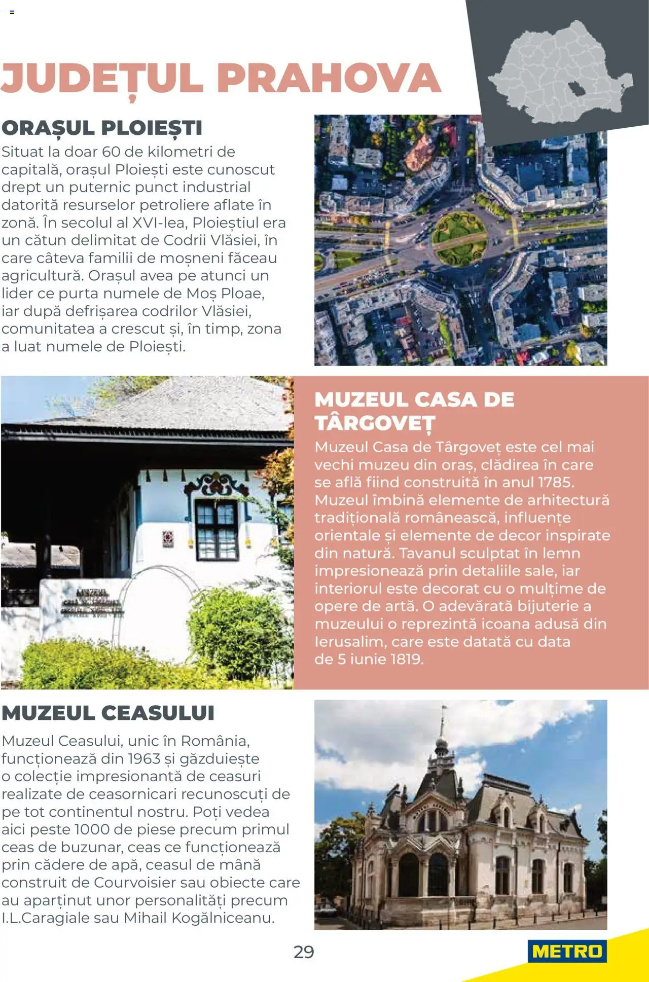 Metro catalog - Ghid de călătorie România – valabil de la 01.08.2025 | Pagină: 29 | Produse: Ceas, Pește