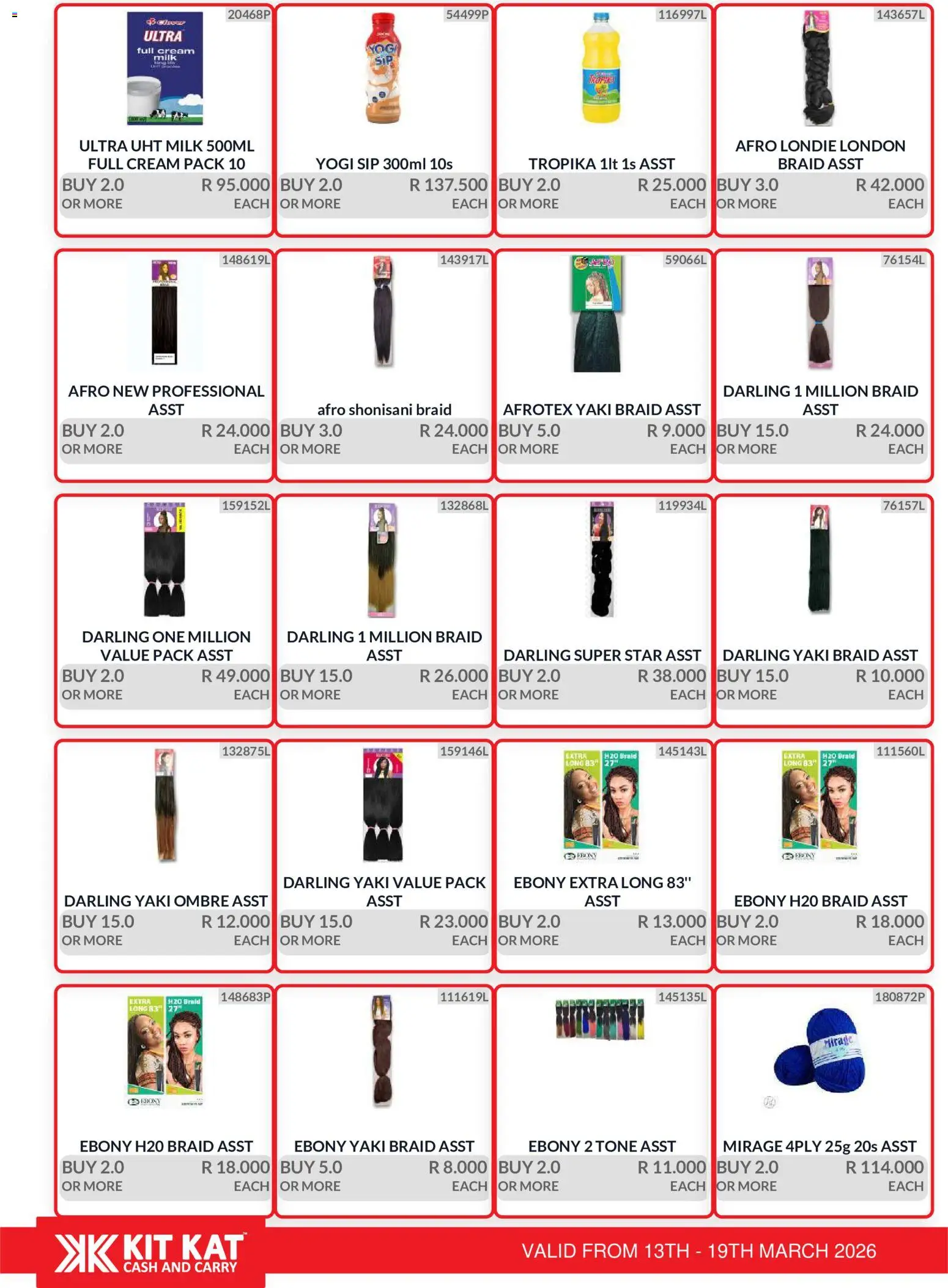 New KIT KAT Cash & Carry catalogue – valid from 13.03.2026 | Page: 13 | Products: Milk, Cream