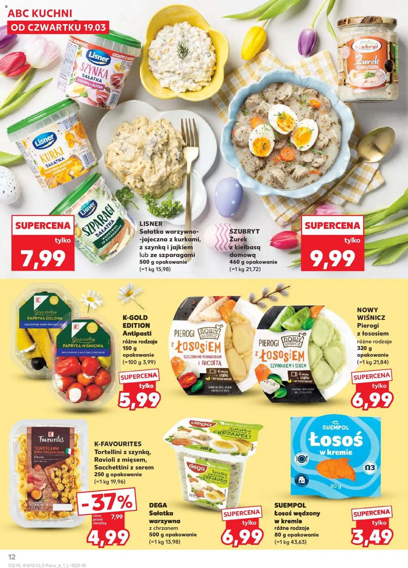Kaufland Polsko leták - Jak święta kocham od 19.03.2026 | Strana: 12 | Produkty: Ricotta, Tortellini, Losos, Ravioli