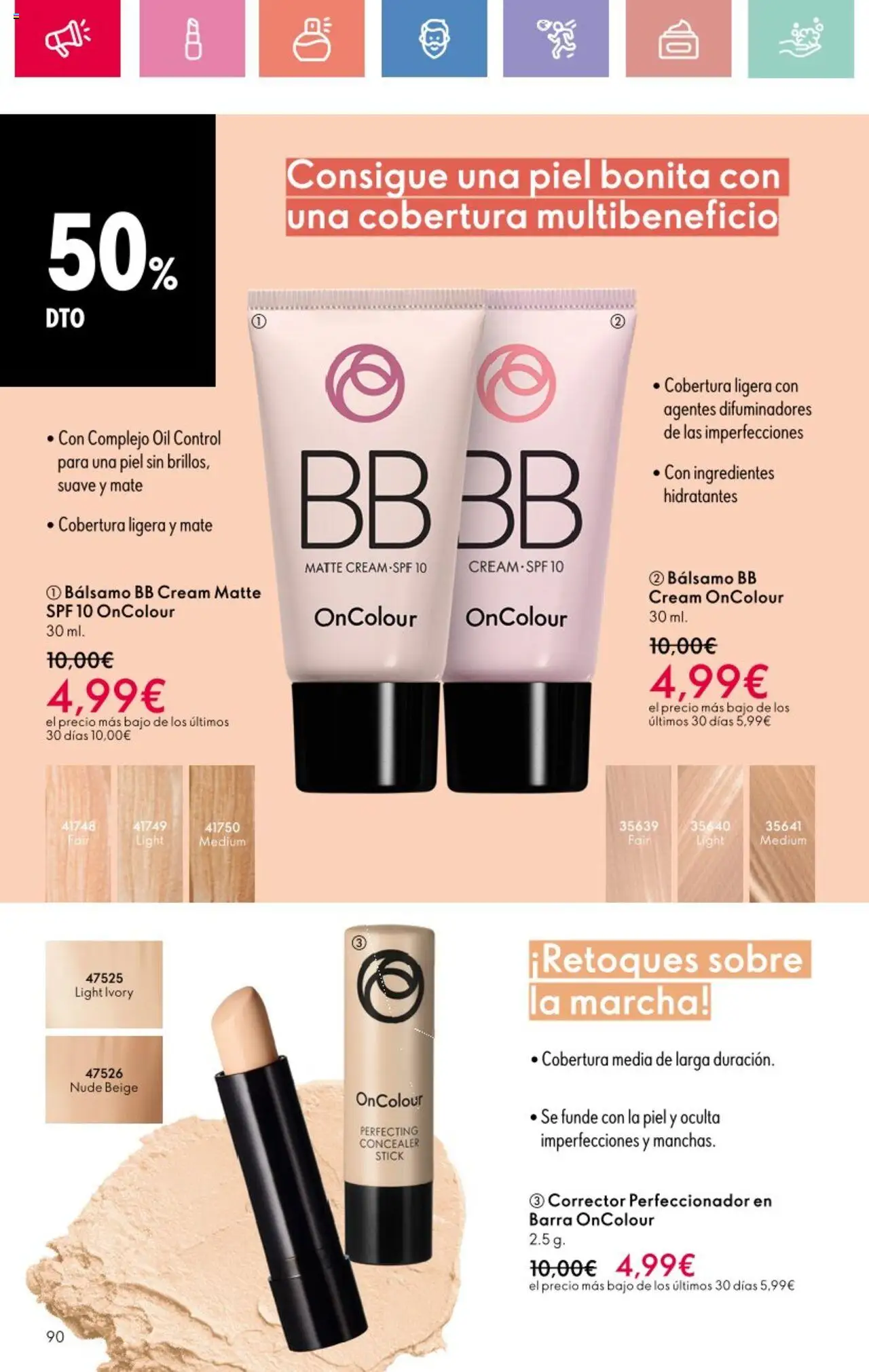Oriflame - Catálogo Campaña 9 │ válido desde el 22.06.2025 | Página: 90 | Productos: Corrector, BB cream, Κρεμάστρα