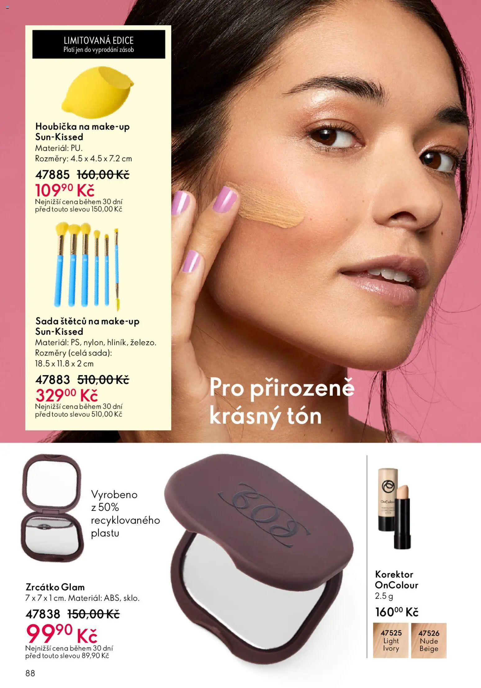 Oriflame katalog č. 04/2026 od 04.03.2026 | Strana: 88 | Produkty: Houbička, Makeup, Korektor
