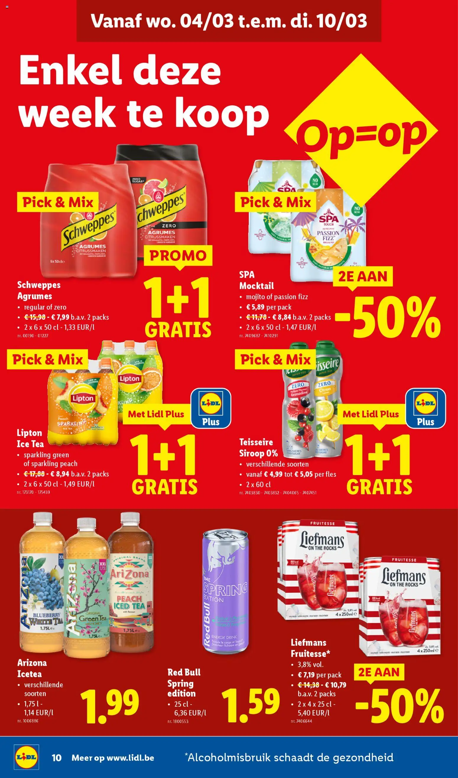 {H1} | Pagina: 10 | Producten: Fles, Red Bull