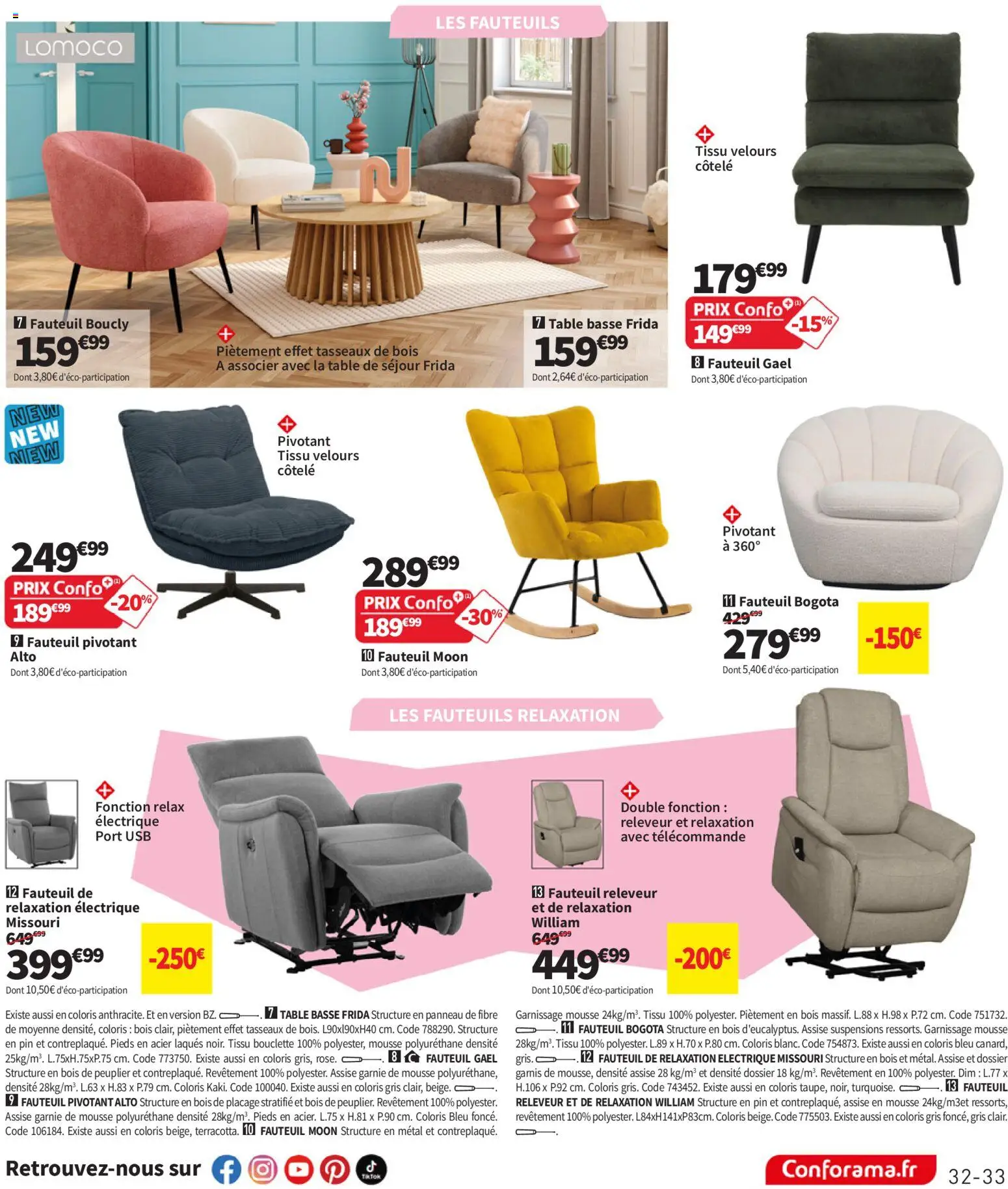 {H1} | Page: 33 | Produits: Mousse, Fauteuil, Table, Télécommande