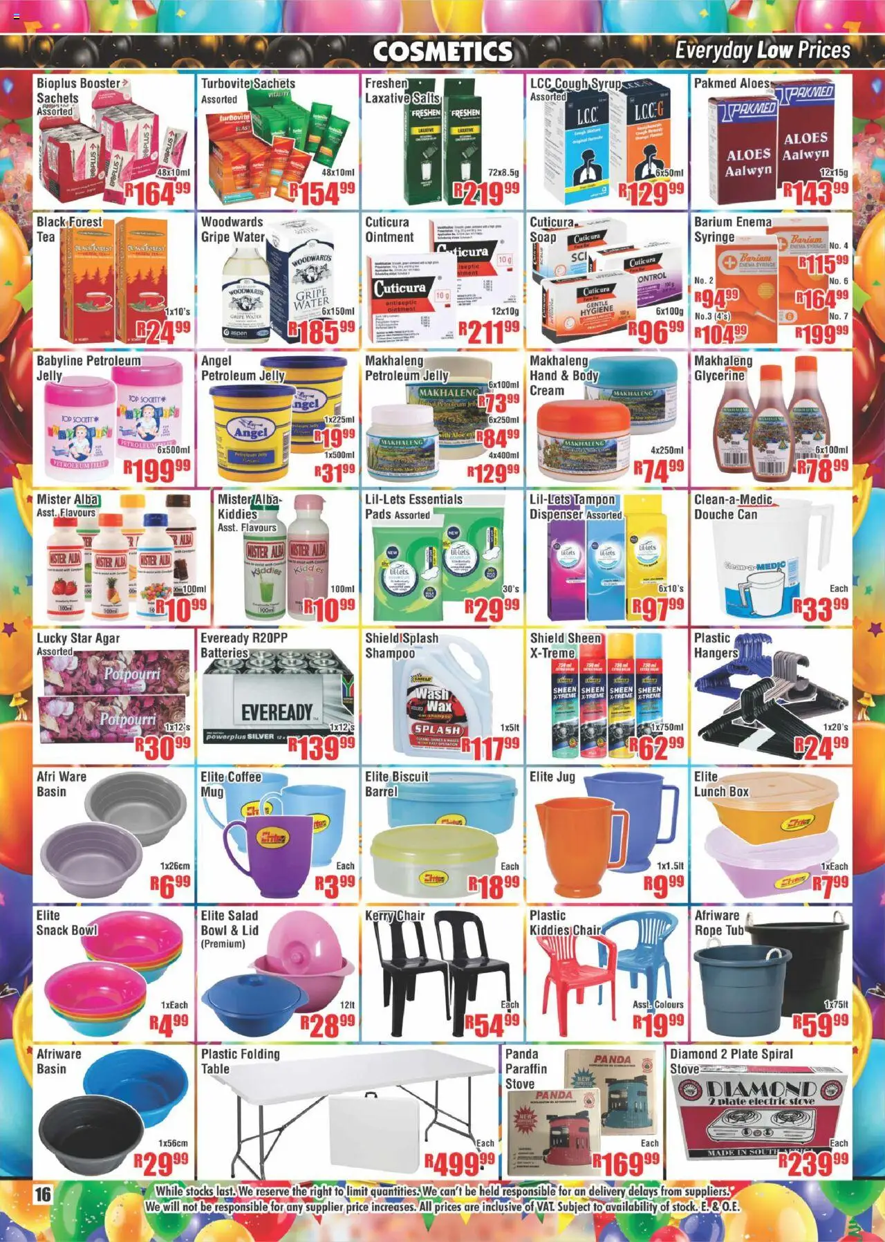 New Devland catalogue – valid from 09.10.2025 | Page: 16 | Products: Table, Cough syrup, Shampoo, Petroleum jelly