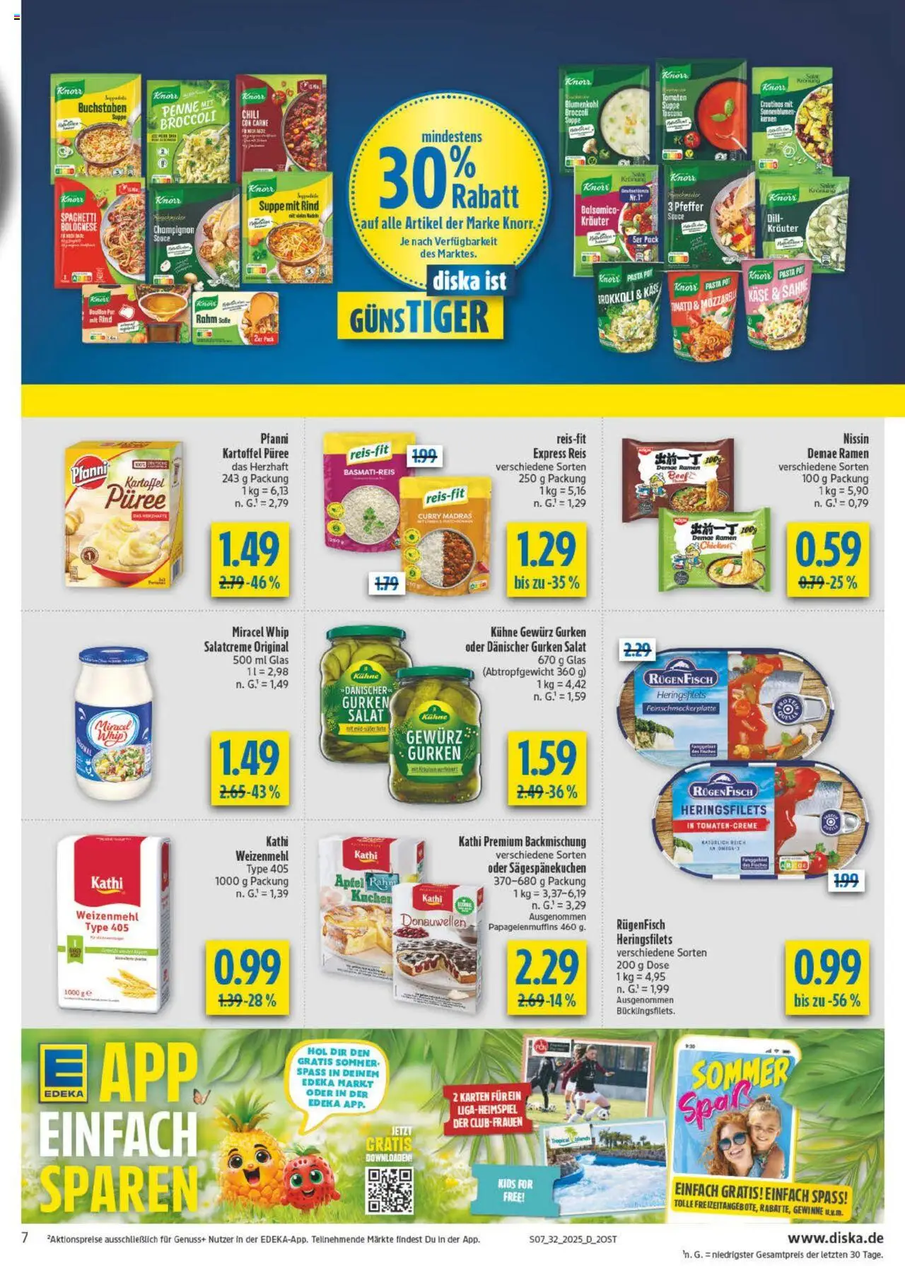 Diska - diska Angebote Sachsen-Thüringen KW32 - gültig ab dem 04.08.2025 | Seite: 7 | Produkte: Pfeffer, Blumenkohl, Gurken, Salat