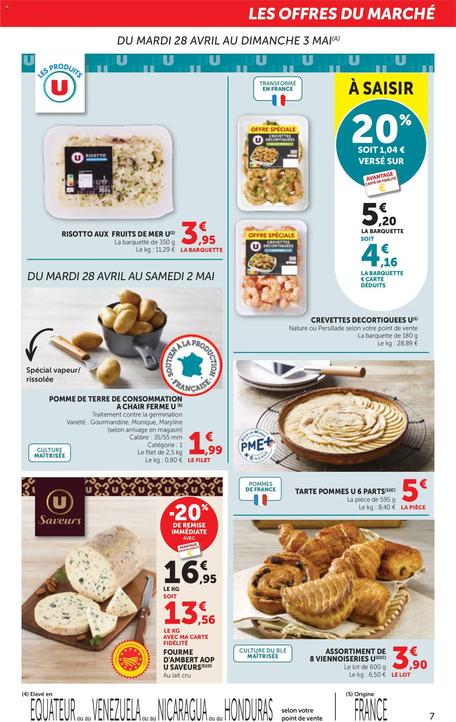 {H1} | Page: 7 | Produits: Fruits de mer, Pomme, Pomme de terre, Lait