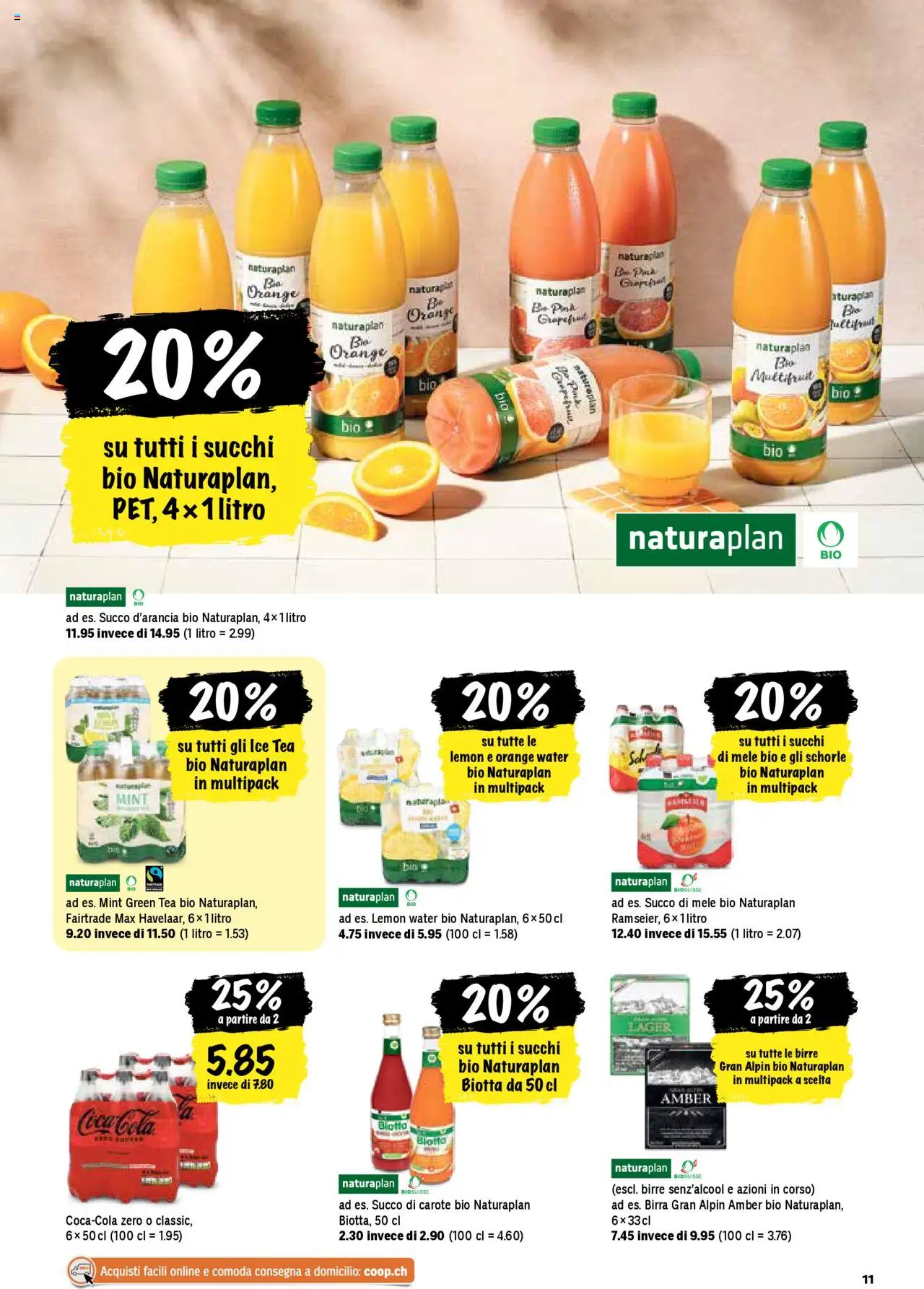 Coop - Una settimana di azioni ab 28.08.2025 | Seite: 11 | Produkte: Coca Cola