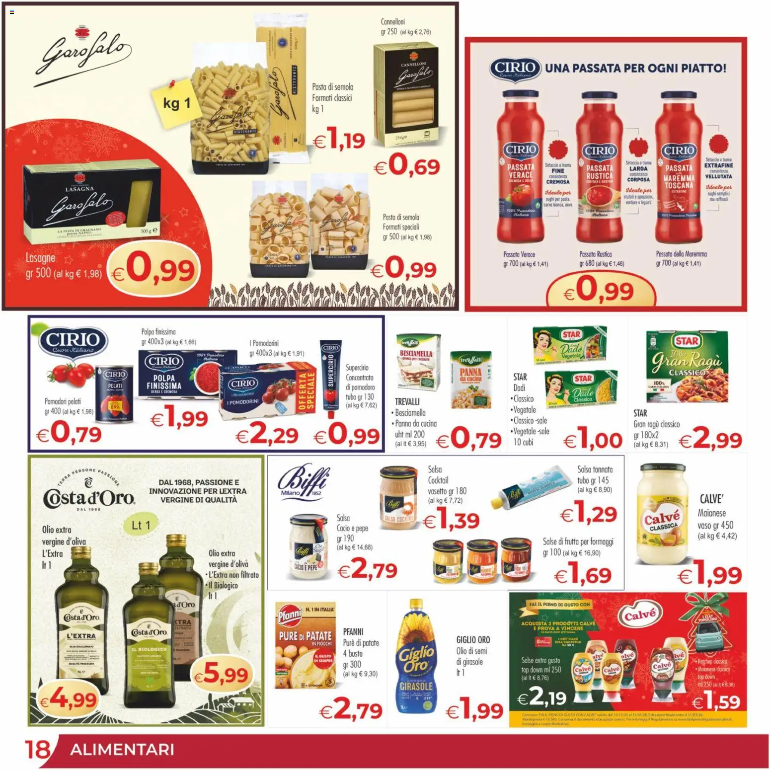 Volantino MerSi Supermercati del 13.12.2025 | Pagina: 18 | Prodotti: Salsa, Top, Pomodori, Lasagna