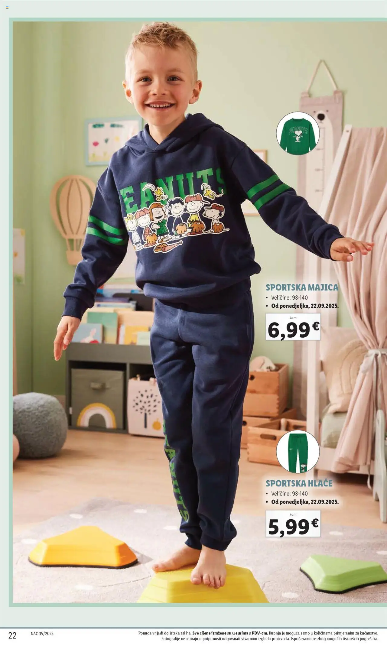 Lidl katalog | vrijedi od 01.08.2025 | Stranica: 22 | Proizvodi: Majica, Hlače