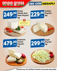 10.10.2025 tarihinden itibaren geçerli olan Anpa Gross kataloğu önizlemesi