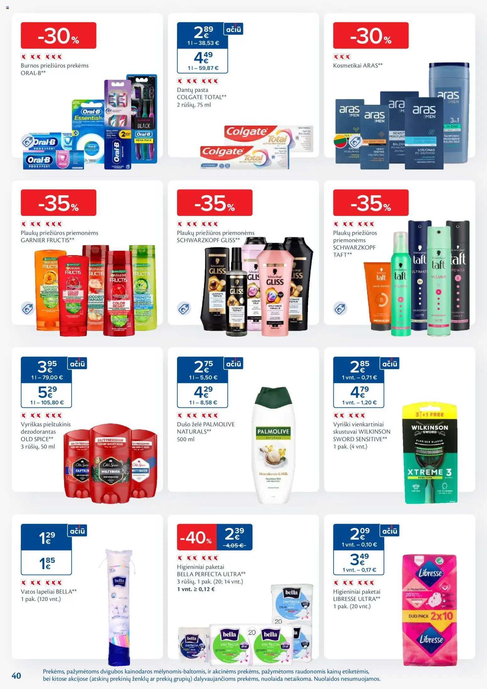 MAXIMA akcijos nuo 20.01.2026 | Puslapis: 40 | Prekių: Dušo želė, Dezodorantas