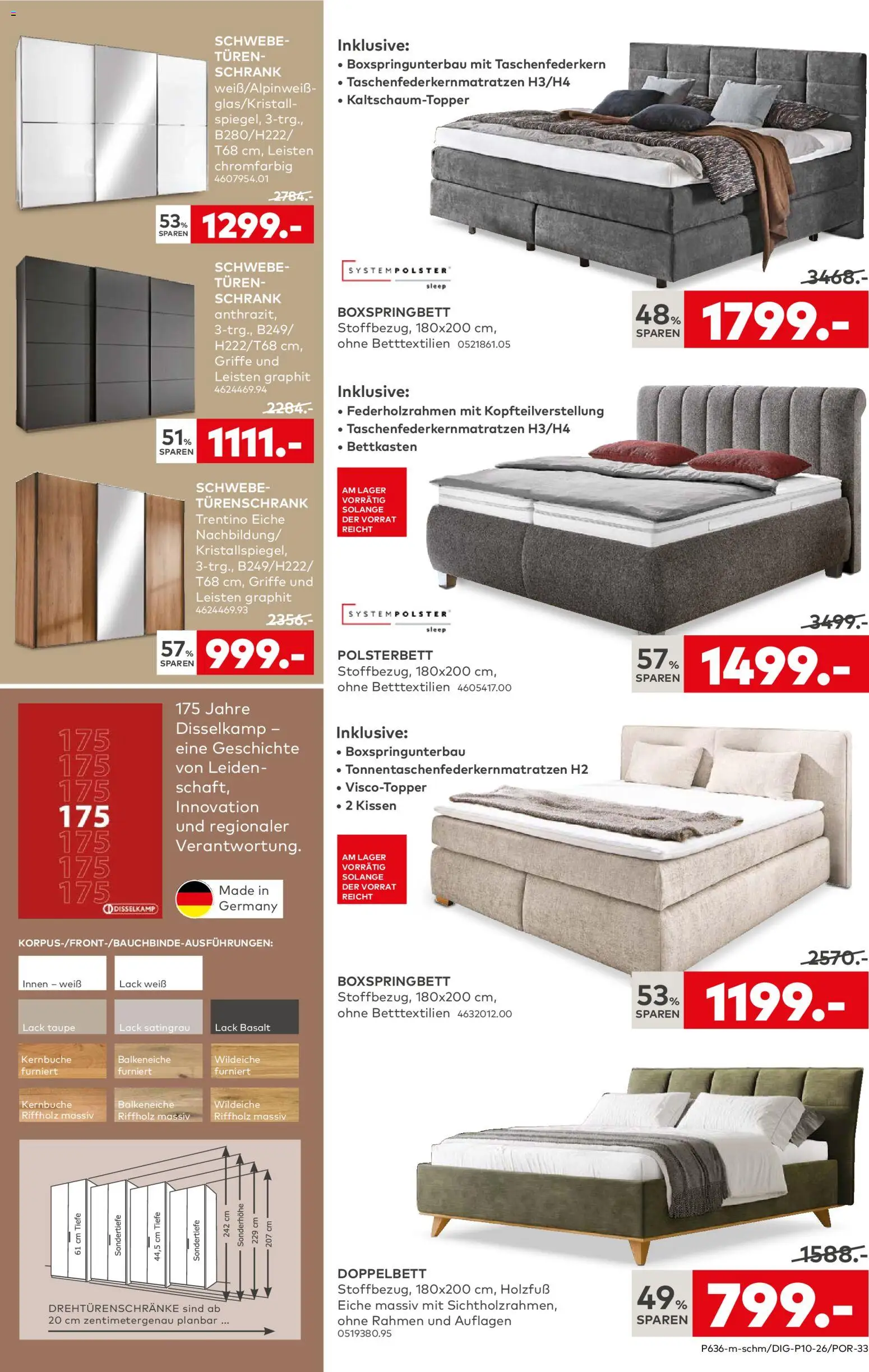 Porta! Prospekt Bergheim-Zieverich	 – gültig ab 23.02.2026 | Seite: 7 | Produkte: Kissen, Boxspringbett, Polsterbett, Schrank