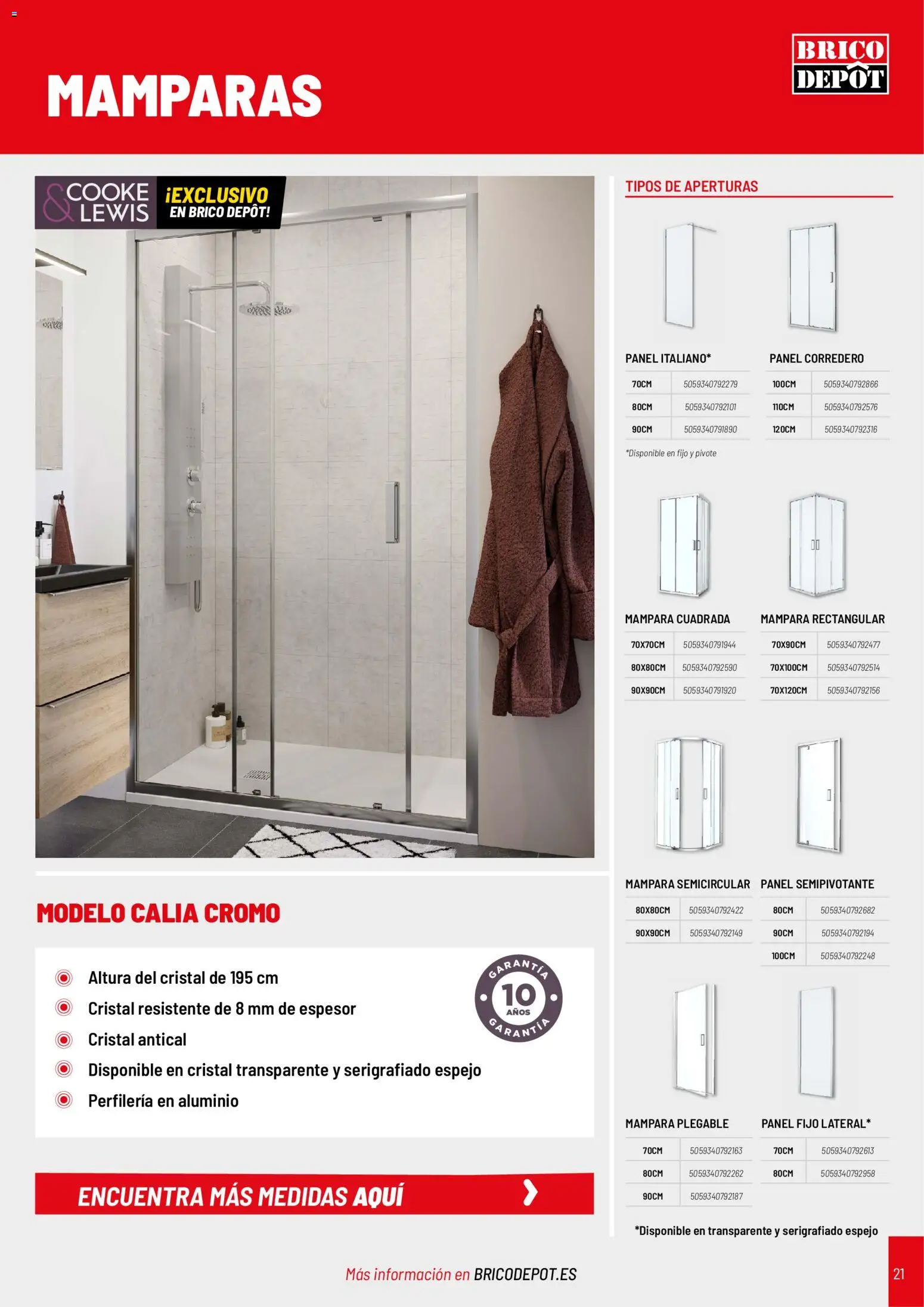 Brico Depôt Baños │ válido desde el 02.01.2026 | Página: 21 | Productos: Espejo