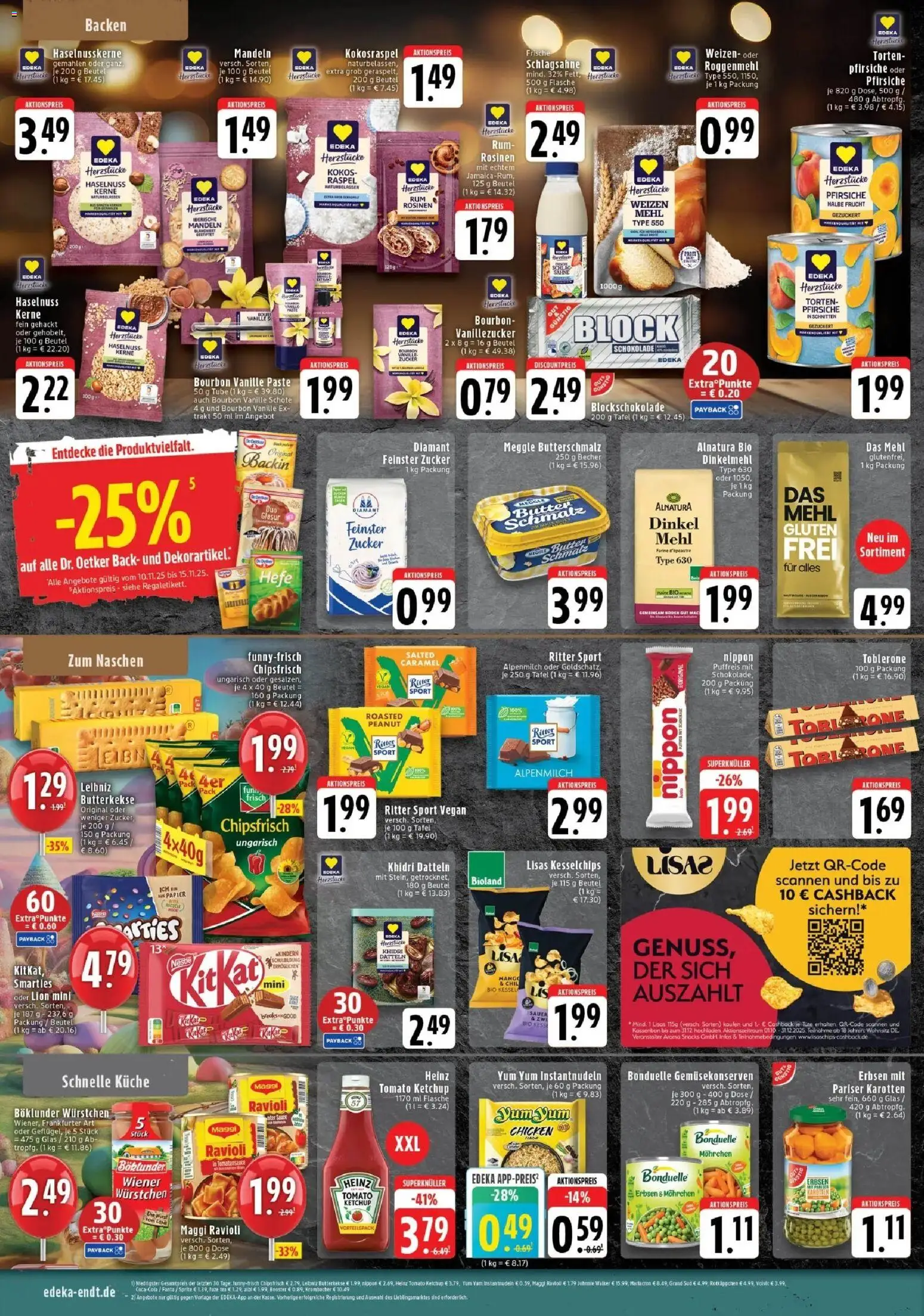 Edeka prospekt Mönchengladbach	 – gültig ab 10.11.2025 | Seite: 6 | Produkte: Butterschmalz, Ritter sport, Zucker, Krombacher