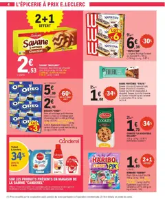 E.Leclerc - Prévisualisation de BONBONS "HARIBO", Flash Pik ou Les P'tits Pik 180 g. Par 3 (540 g): 3,60 € au lieu de 5,40 €. Également disponible en variété Fan of Pik 200 g. valide à partir de 28.04.2026 | Page: 4