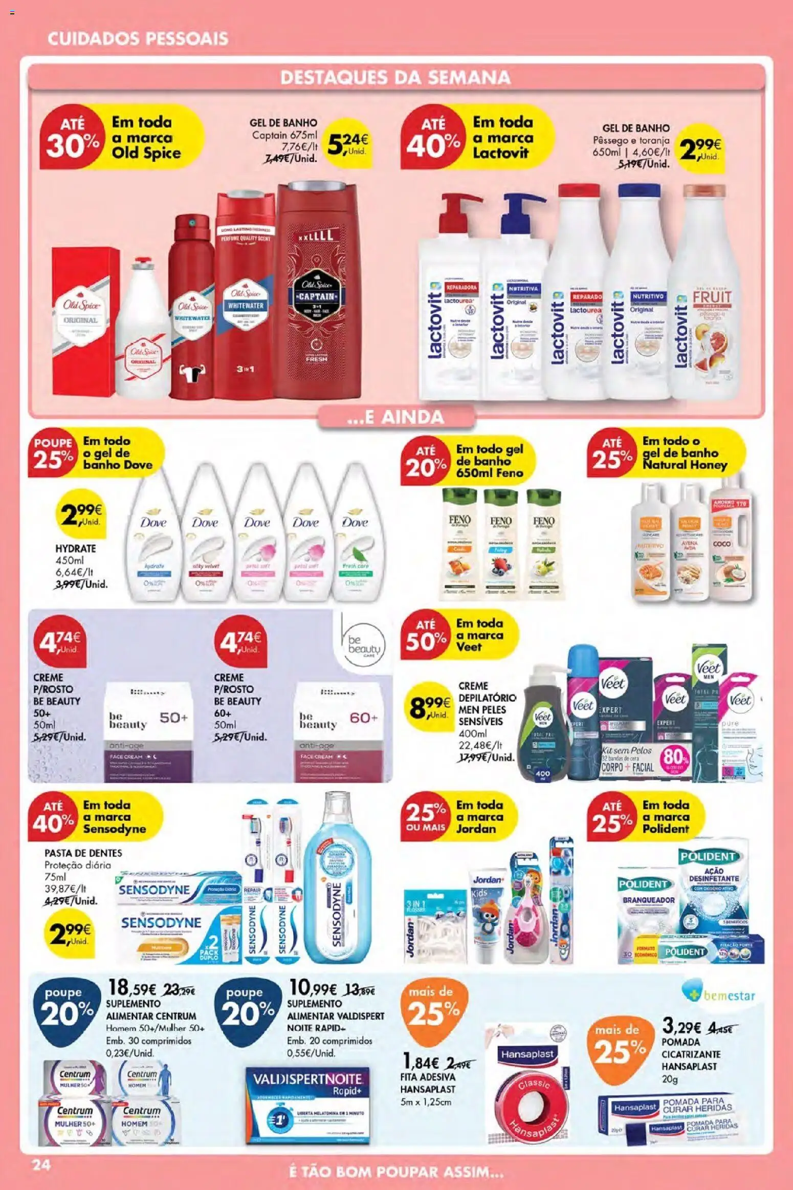 Pingo Doce Poupe Esta Semana Açores │ válido de 12.02.2026 | Página: 24 | Produtos: Pomada, Gel de banho, Pasta de dentes, Banho