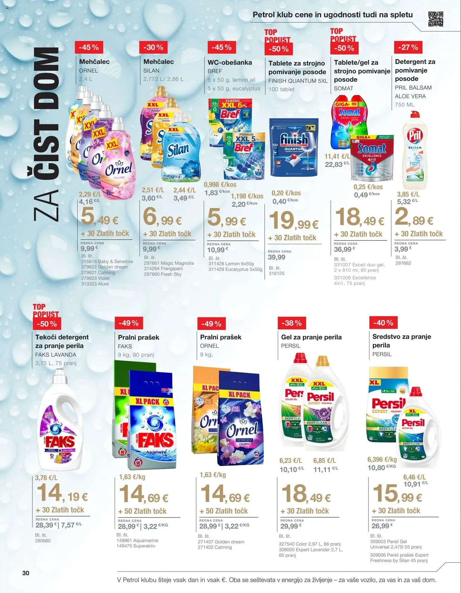 Novi Petrol katalog ponudbe – veljaven od 04.11.2025 | Stran: 11 | Izdelki: Prašek, Mehčalec, Pralni prašek, Detergent