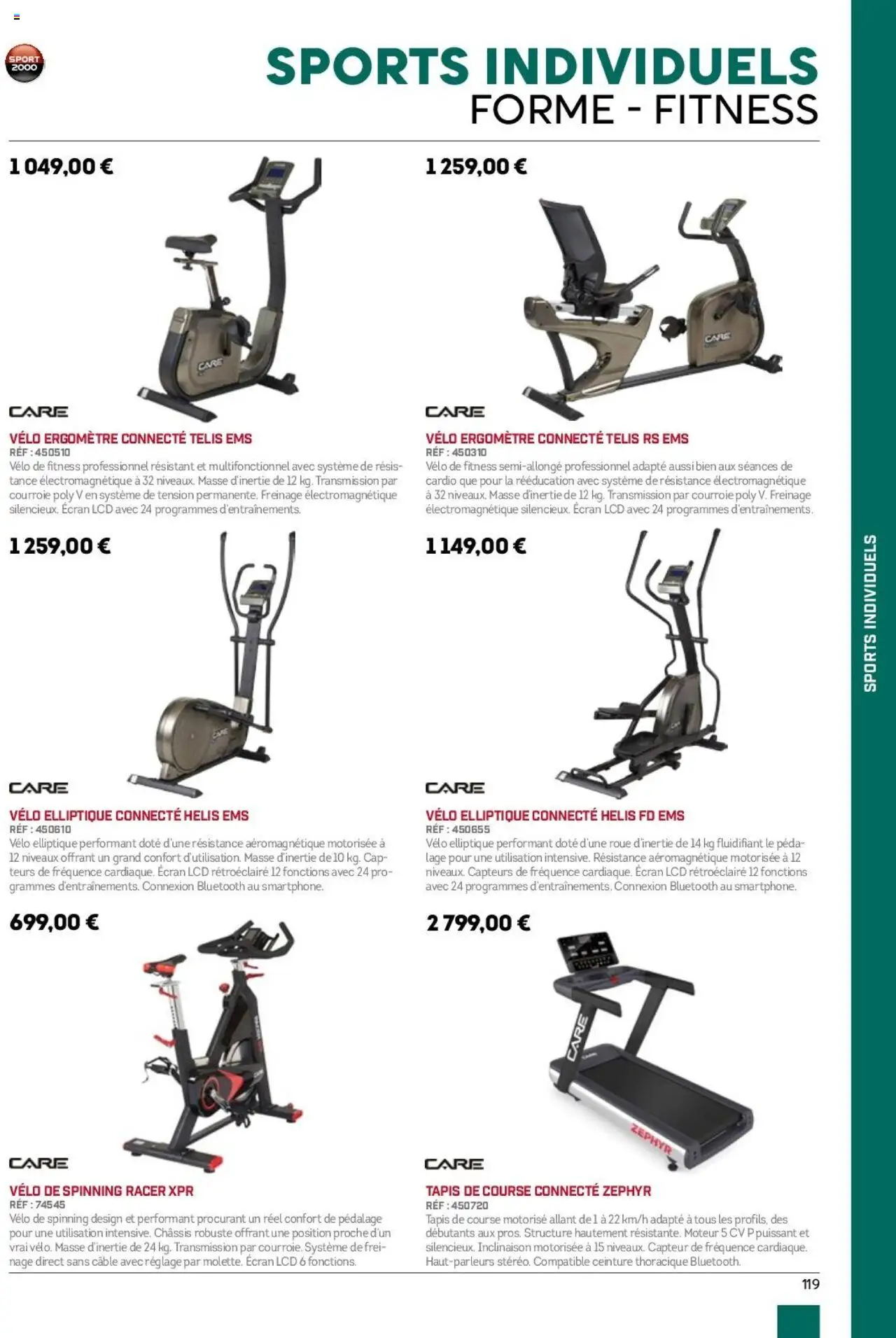 {H1} | Page: 119 | Produits: Ceinture, Vélo, Vélo elliptique, Tapis