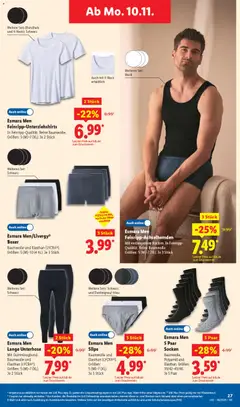 Lidl Prospekt Gedern ab 10.11.2025 gültig | Seite: 43 | Produkte: Socken, Boxer