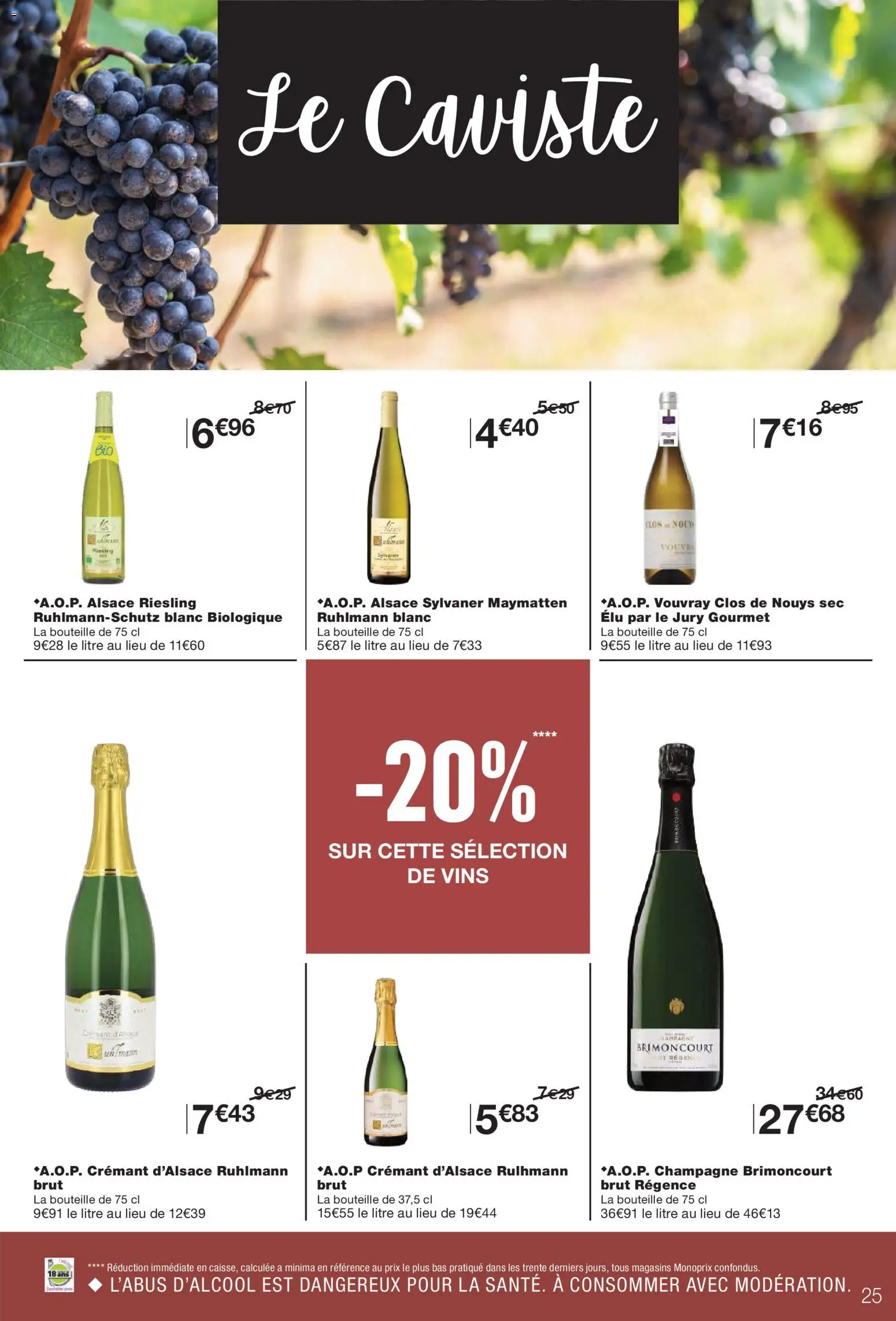 {H1} | Page: 25 | Produits: Champagne, Crémant, Crémant d'alsace