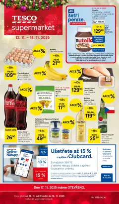 Náhled letáku Tesco leták - Supermarket od 12.11.2025