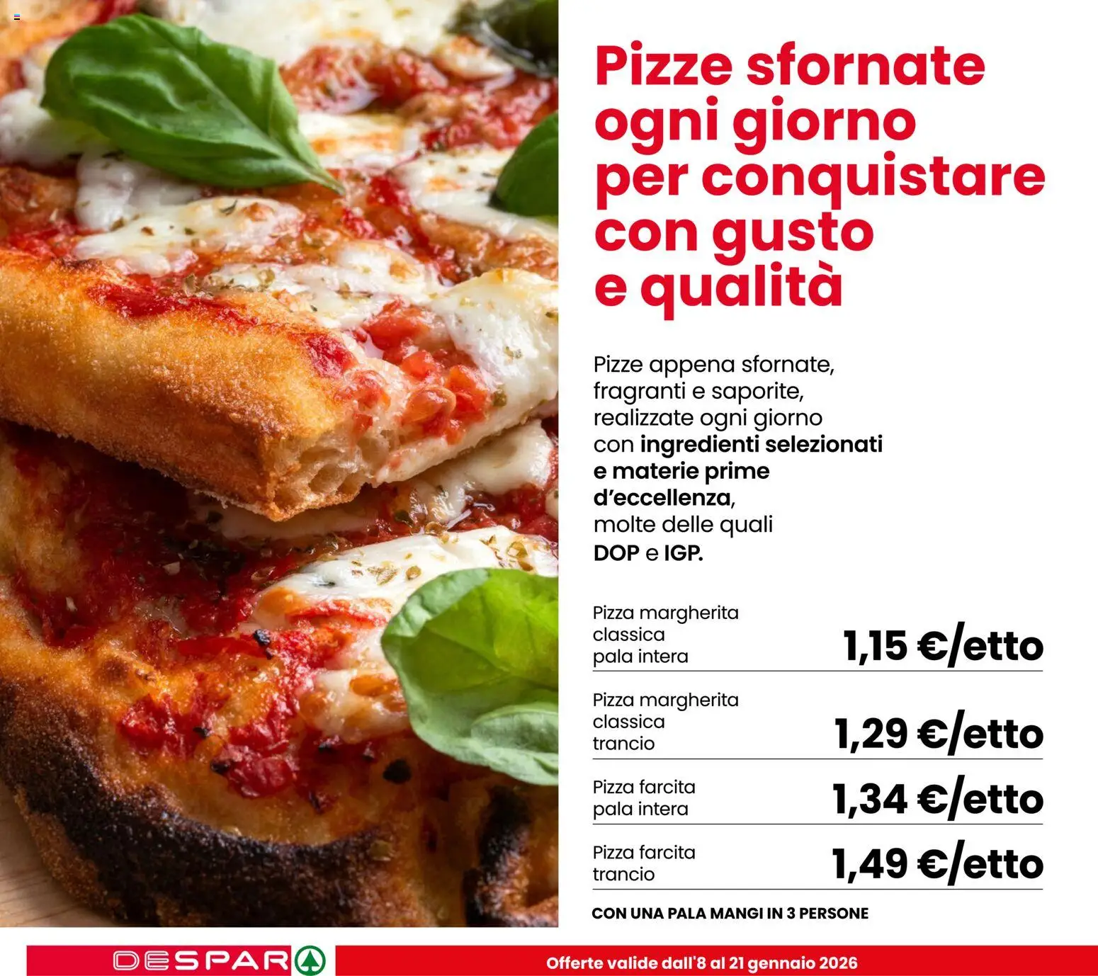Volantino Despar del 08.01.2026 | Pagina: 12 | Prodotti: Pizza