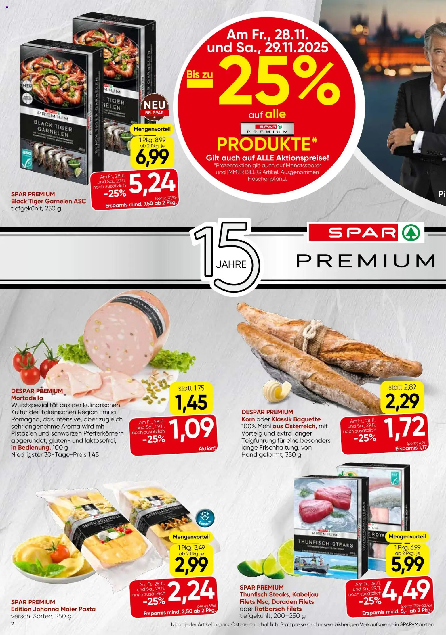 Spar Flugblatt - Salzburg gültig ab 27.11.2025 | Seite: 2 | Produkte: Pasta, Jääkaappipakastin