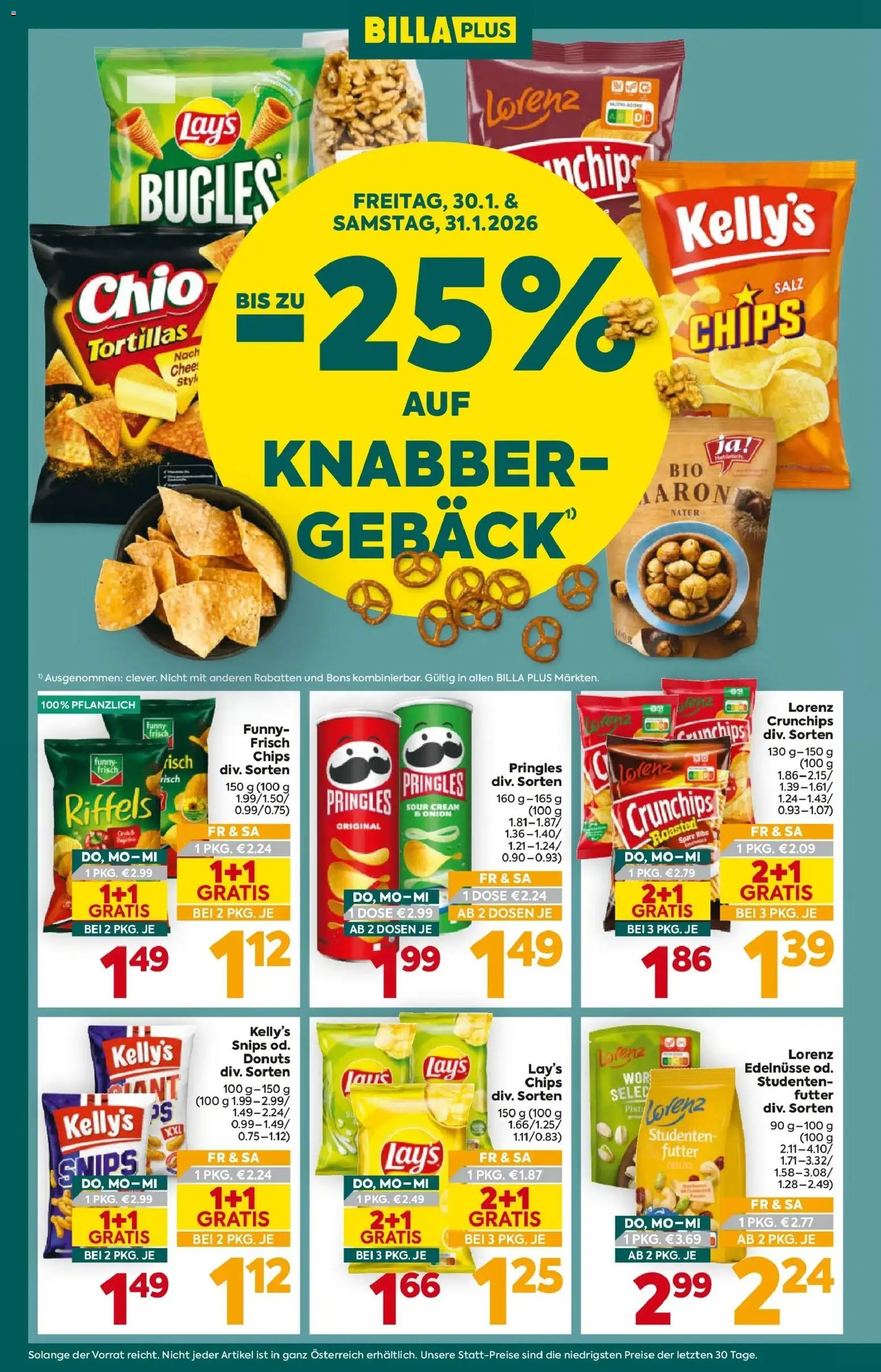 Billa Plus Flugblatt - Oberösterreich gültig ab 29.01.2026 | Seite: 2 | Produkte: Chips, Salz