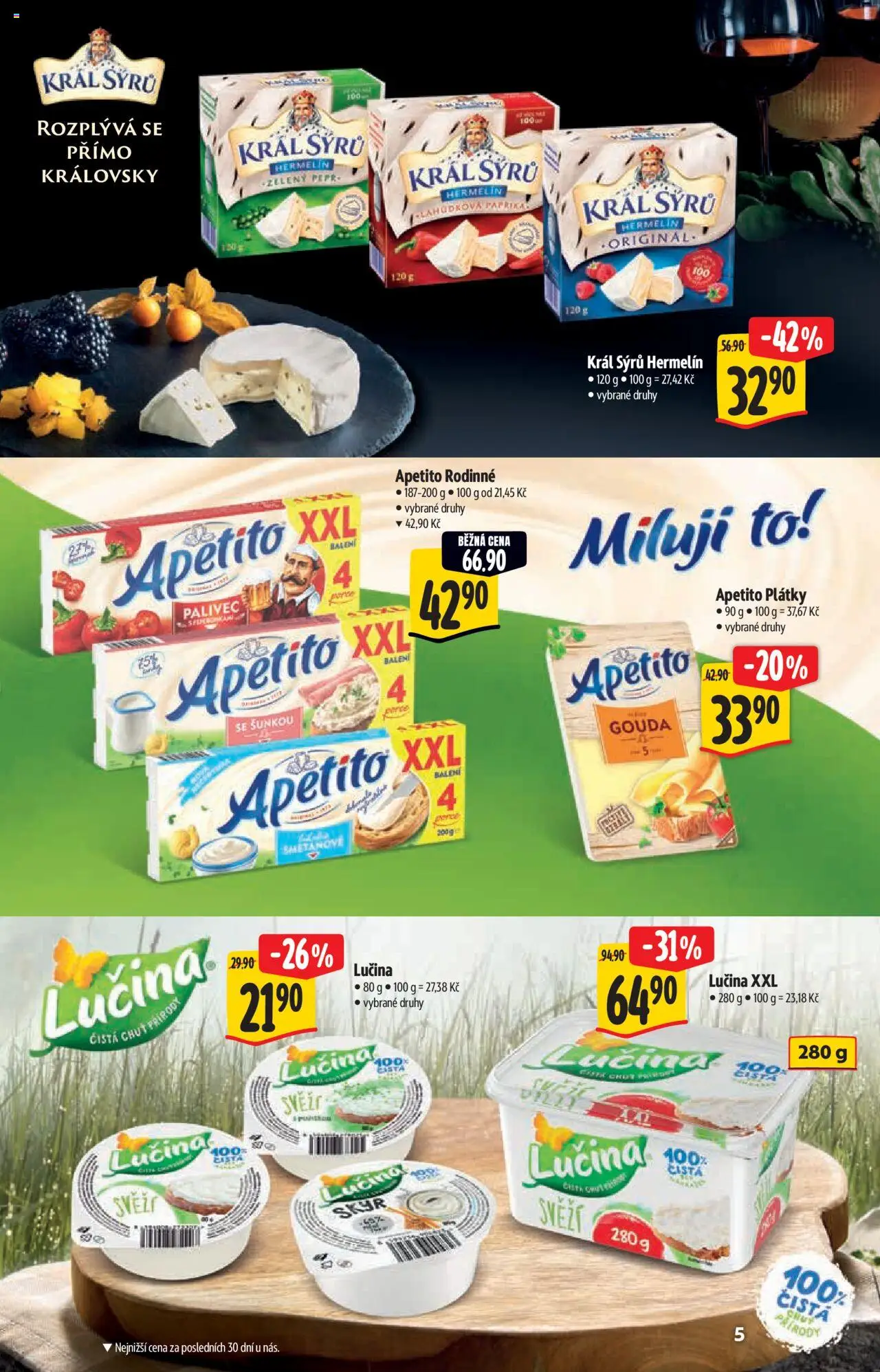 Albert katalog - Hypermarket od 22.10.2025 | Strana: 5 | Produkty: Gouda, Lučina, Hermelín, Skyr