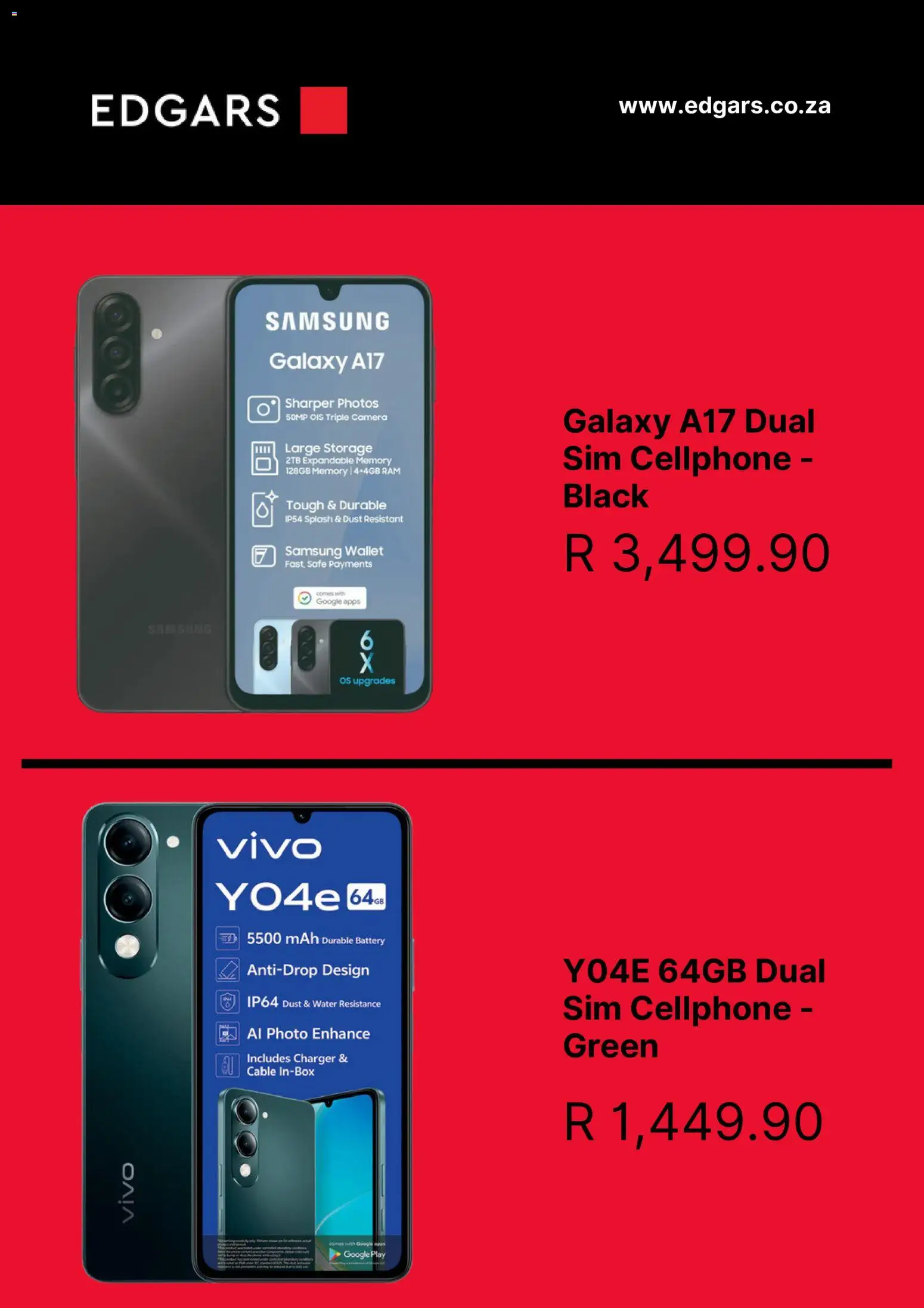 New Edgars catalogue – valid from 28.11.2025 | Page: 6 | Products: Sim, Camera, Battery, Charger
