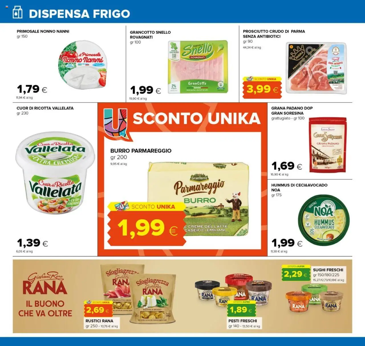 Volantino Oasi del 25.09.2025 | Pagina: 10 | Prodotti: Prosciutto Crudo, Prosciutto, Burro, Rustici