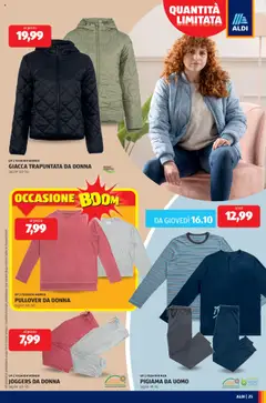 Anteprima del volantino GIACCA TRAPUNTATA DA DONNA, UP 2 FASHION WOMEN, taglie: 40-54 valido a partire dal 13.10.2025 | Pagina: 25 | Prodotti: Giacca, Pigiama