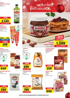 Spar Akciós újság - amely érvényes a következő dátumtól: 18.12.2025 | Oldal: 17 | Termékek: Lekvár, Dió, Ételízesítő, Mogyorókrém