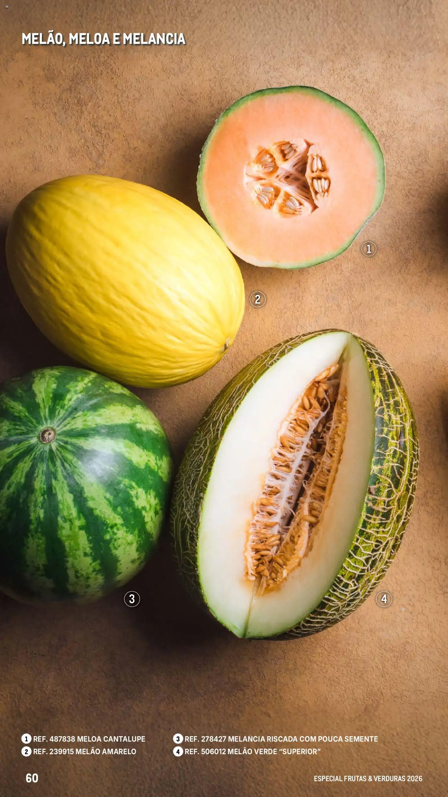 Makro Especial Frutas e Verduras 2026 │ válido de 06.03.2026 | Página: 60 | Produtos: Melancia, Melão
