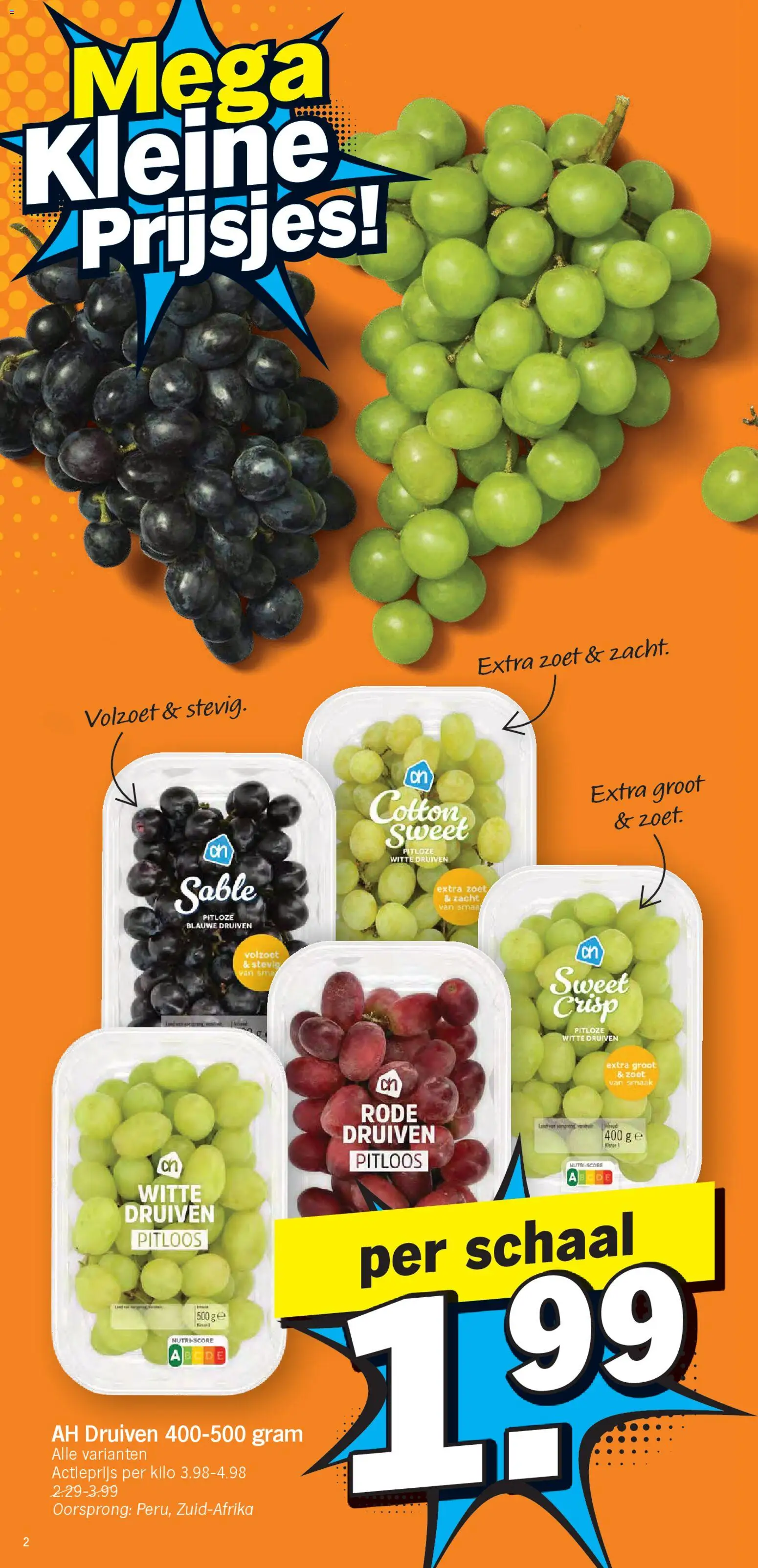 {H1} | Pagina: 2 | Producten: Druiven, Schaal