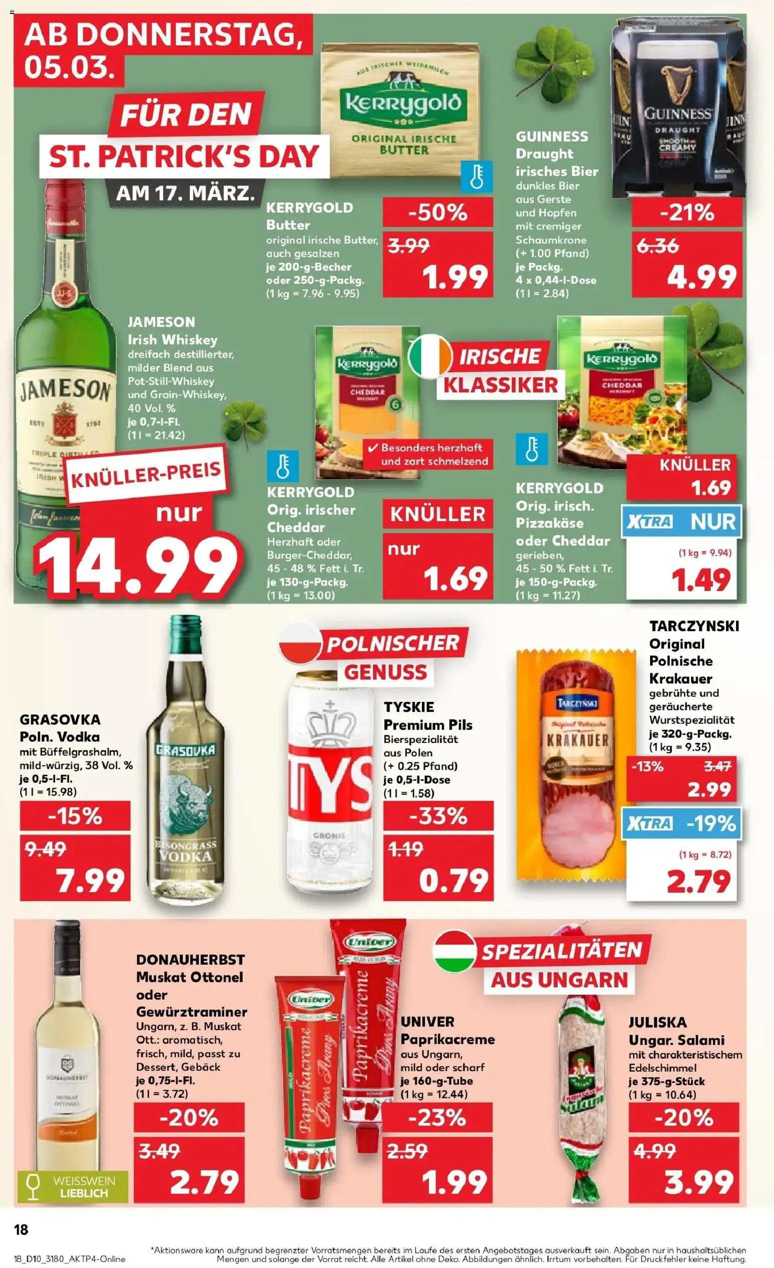 Kaufland Prospekt Ahrensfelde	 – gültig ab 02.03.2026 | Seite: 30 | Produkte: Bier, Weißwein, Vodka, Whiskey