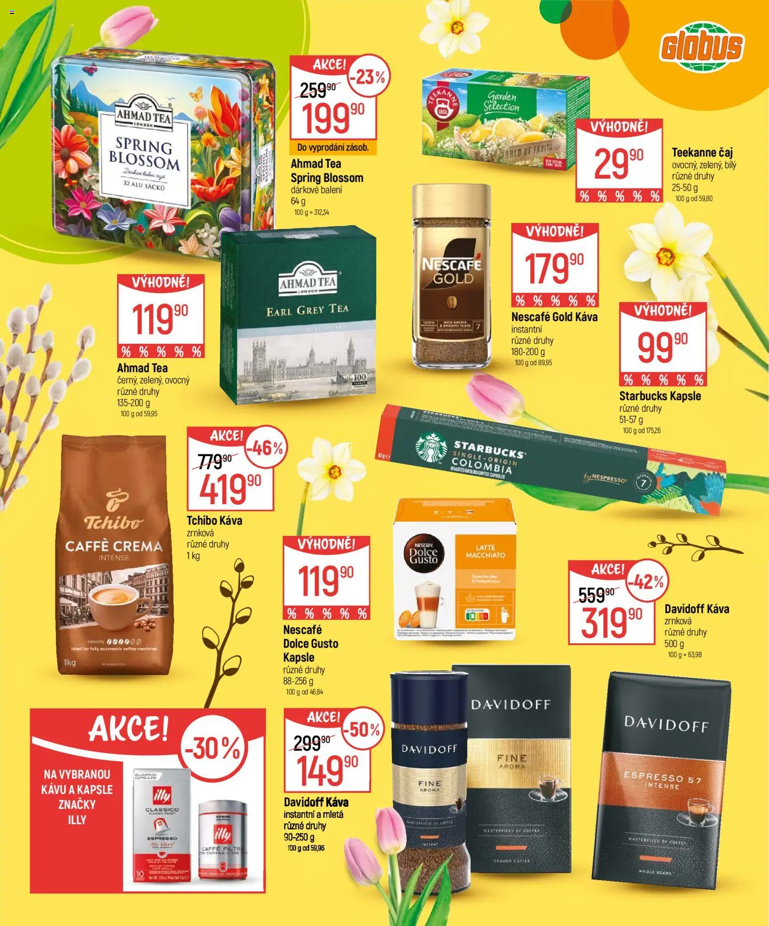 Globus leták - Velikonoce od 04.03.2026 | Strana: 17 | Produkty: Kapsle, Nescafé, Caffè crema, Ahmad tea