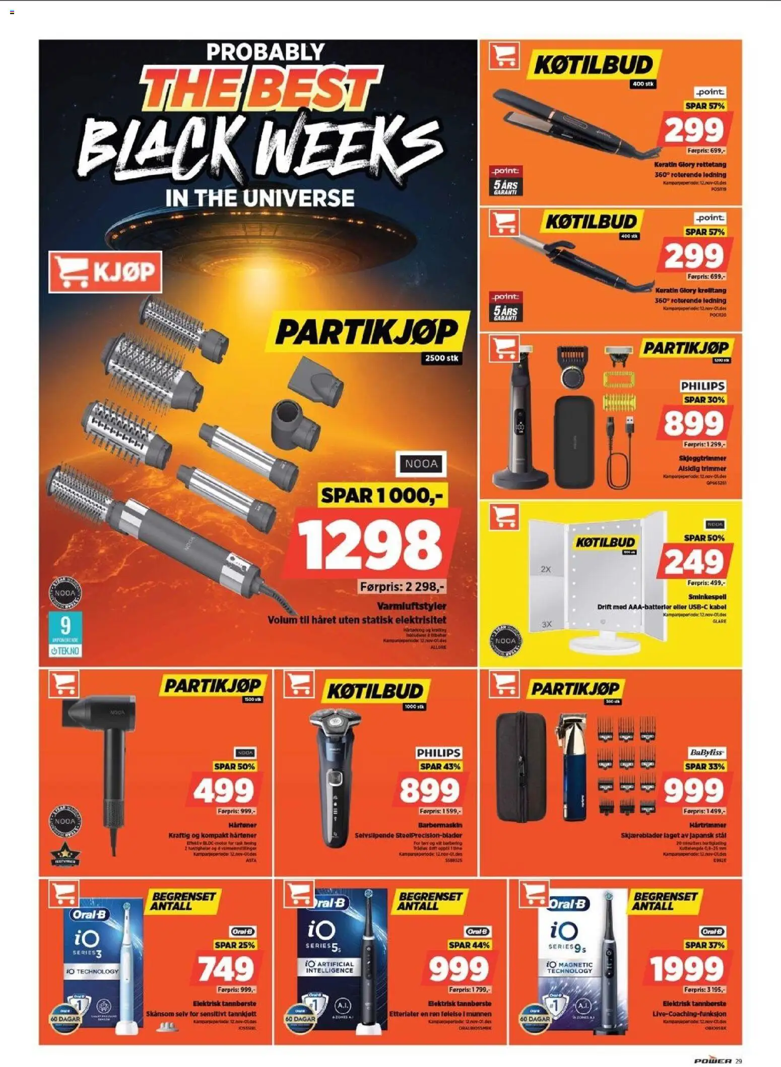 {H1} | Side: 29 | Produkter: Skjeggtrimmer, Ledning, Hårtoner, Barbermaskin