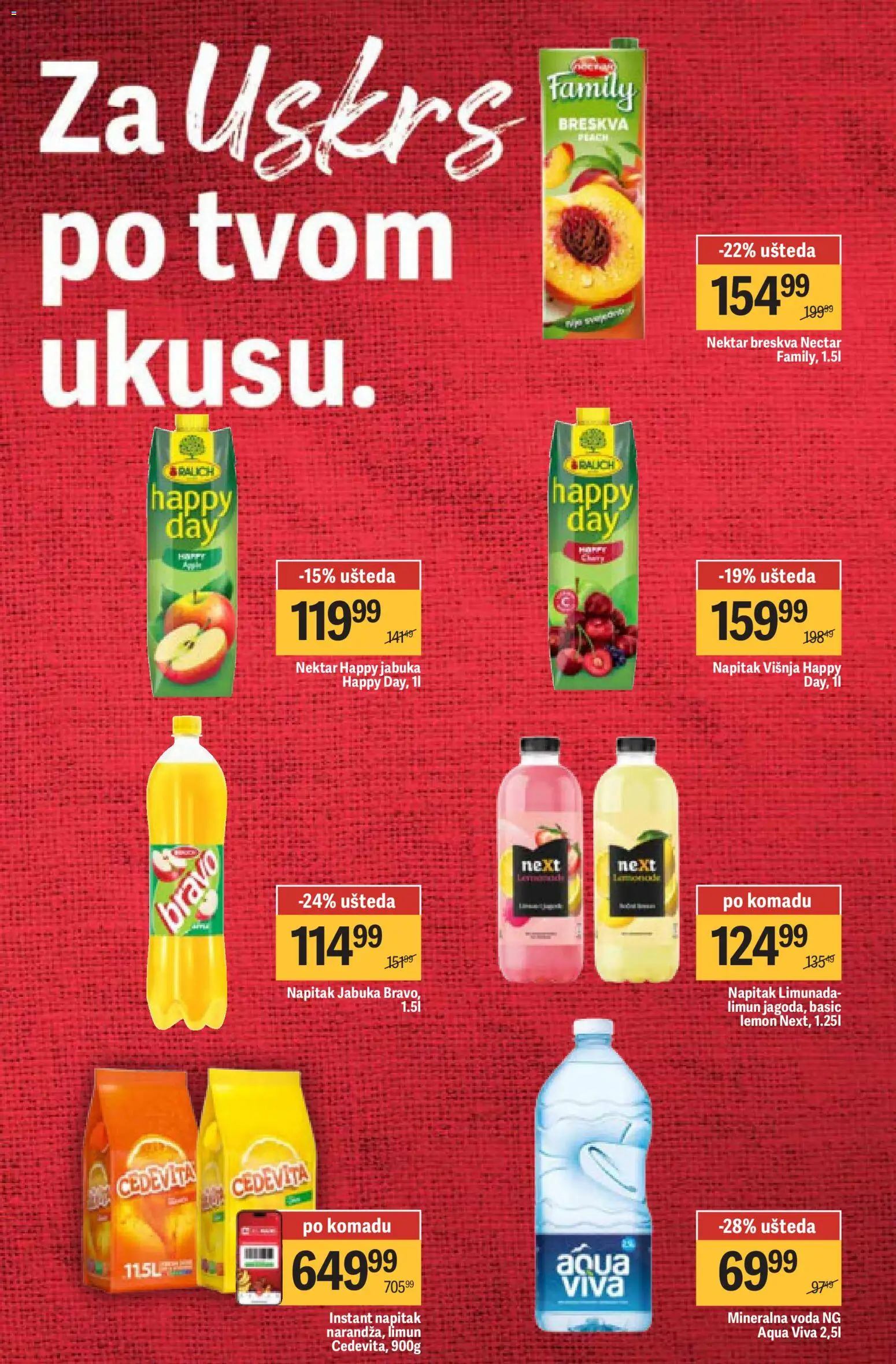 Maxi katalog - važi od 02.04.2026 | Strana: 32 | Proizvode: Cedevita, Mineralna voda, Limun, Breskva