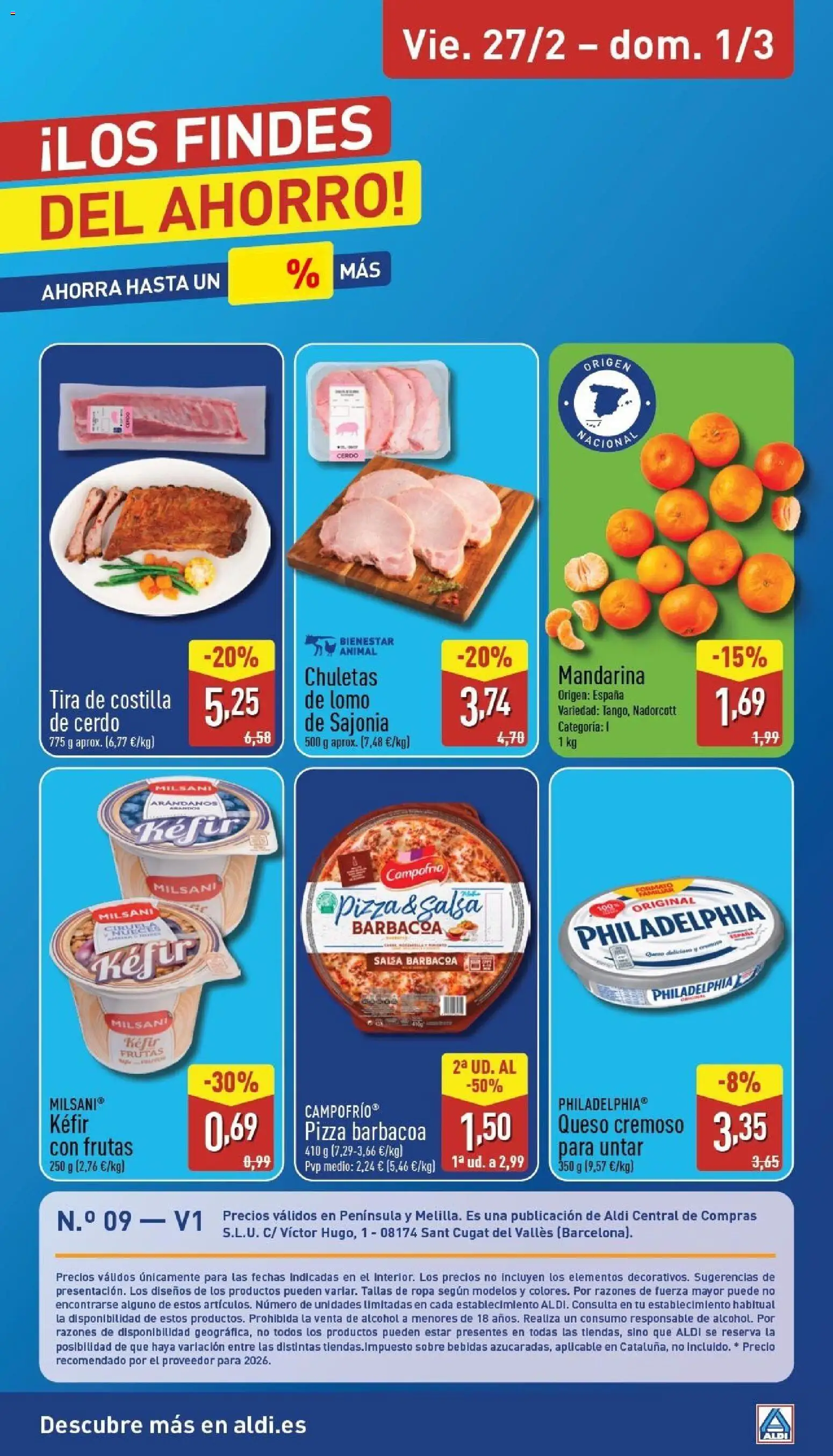 Aldi folleto Península │ válido desde el 23.02.2026 | Página: 28 | Productos: Queso, Cerdo, Ropa, Barbacoa