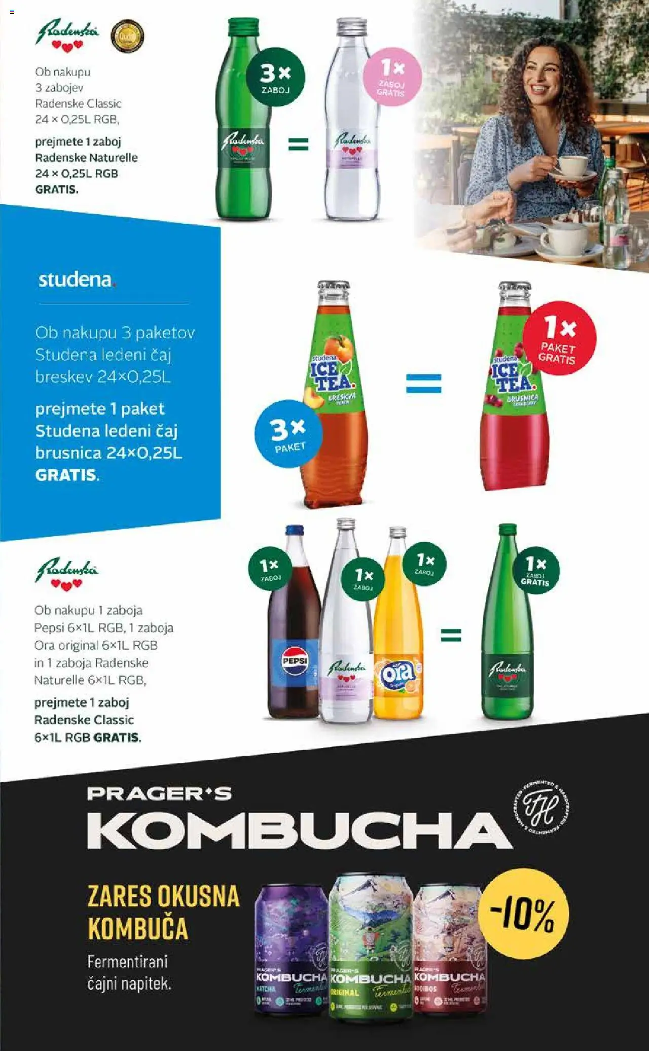 Novi Ahac katalog ponudbe – veljaven od 01.10.2025 | Stran: 23 | Izdelki: Ledeni čaj, Zaboj, Caj, Breskev