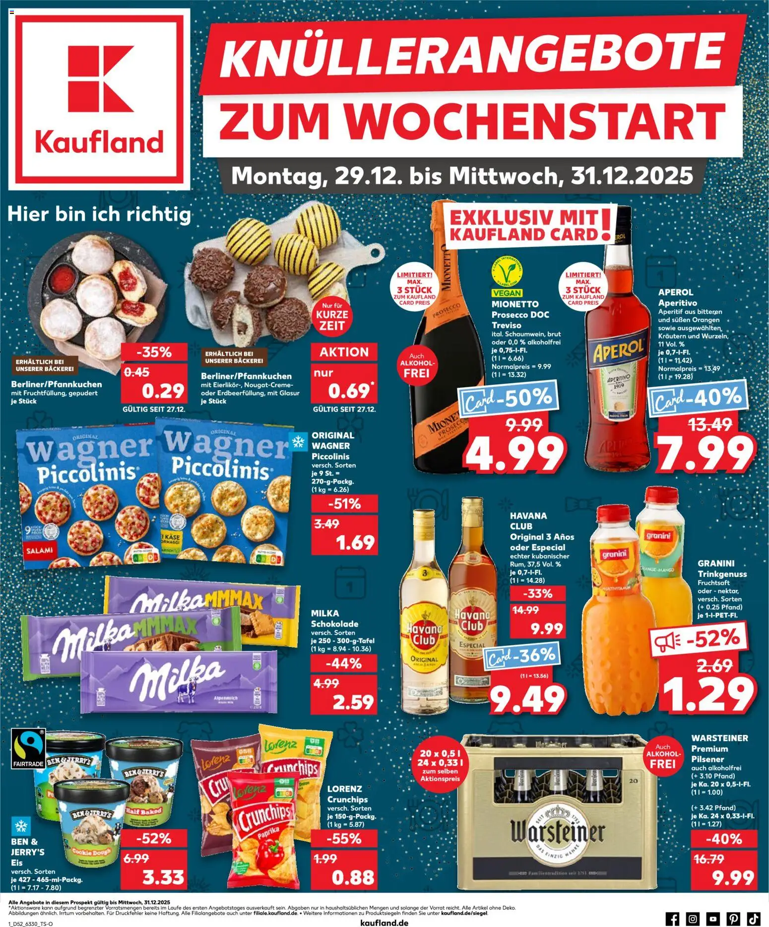 Kaufland prospekt Hamburg	 – gültig ab 28.12.2025 | Seite: 1 | Produkte: Rum, Warsteiner, Chips, Fruchtsaft