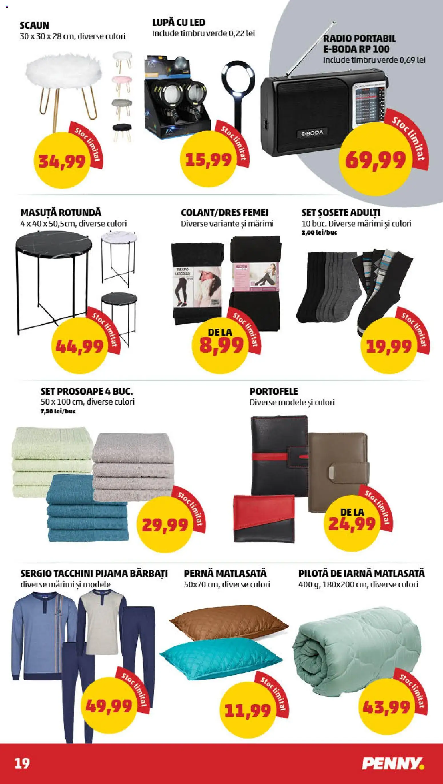 Noul catalog PENNY – valabil de la 21.01.2026 | Pagină: 19 | Produse: Radio, Pernă, Scaun, Babak