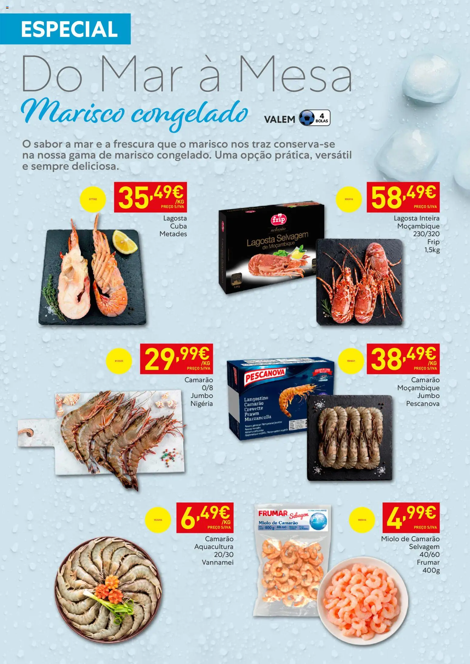 Recheio Horeca │ válido de 07.04.2026 | Página: 12 | Produtos: Lagosta, Camarão, Mesa