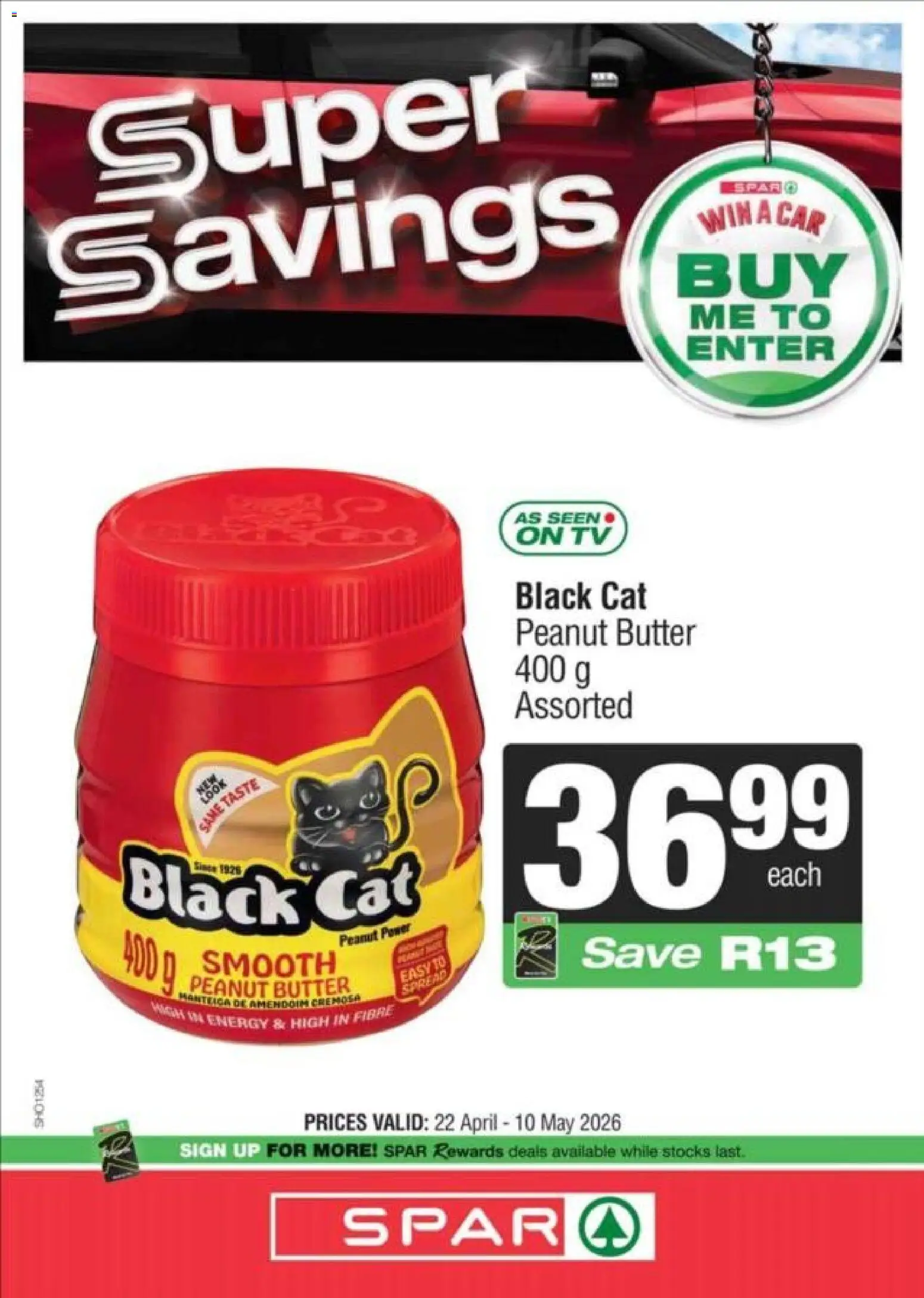 New Superspar catalogue – valid from 22.04.2026 | Page: 13 | Products: TV, Butter, Peanut butter