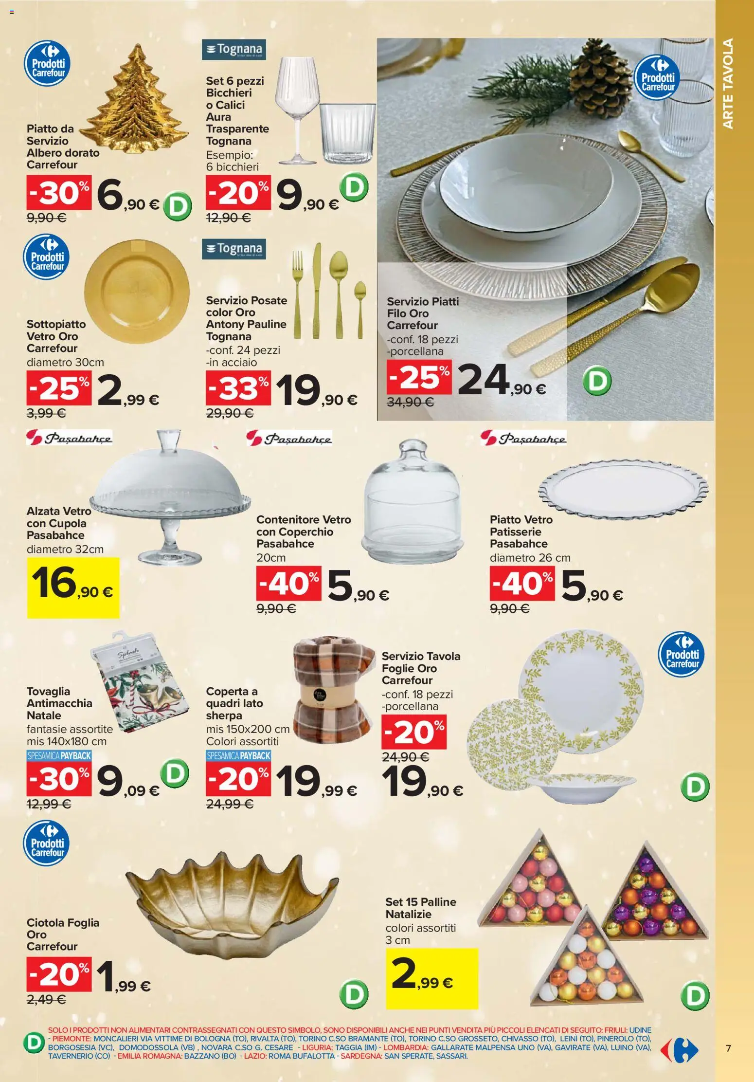 Volantino Carrefour del 03.11.2025 | Pagina: 7 | Prodotti: Contenitore, Coperta, Tovaglia, Ciotola