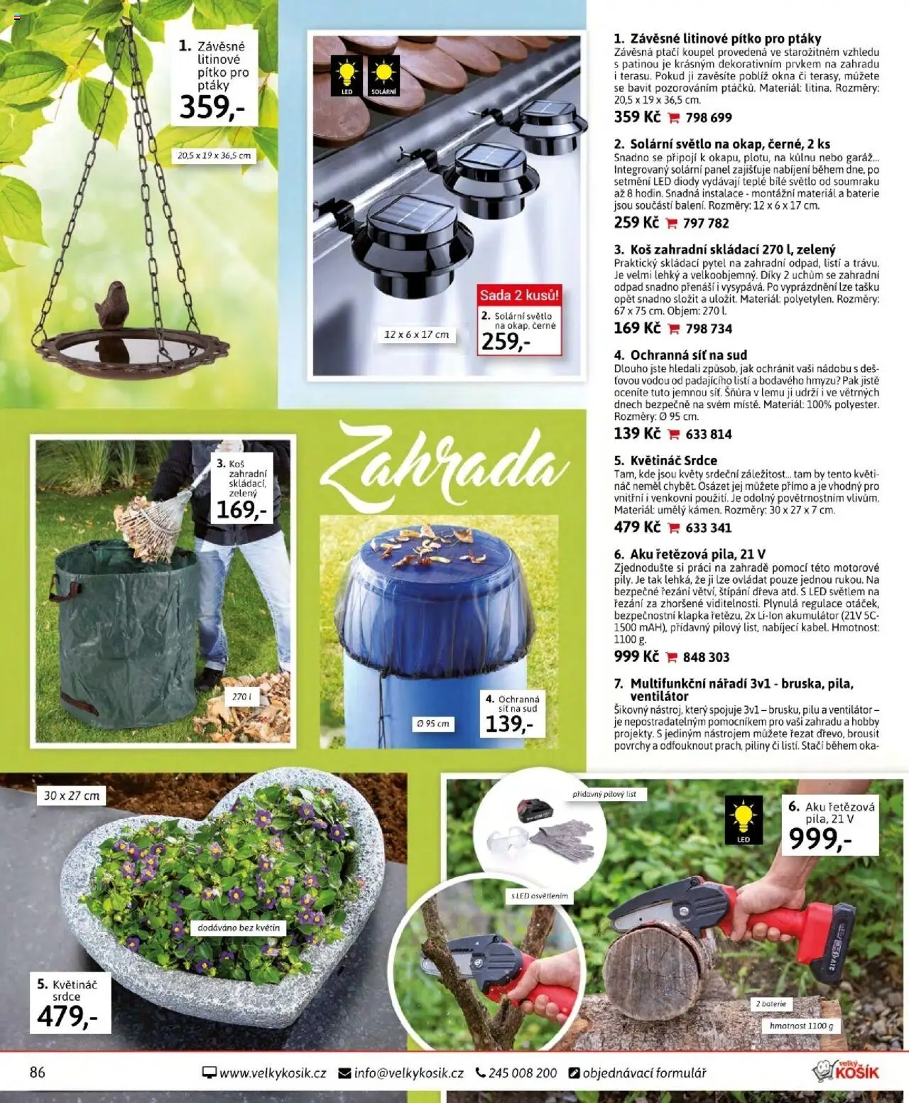 Velký Košík katalog říjen od 01.10.2025 | Strana: 86 | Produkty: Košík, Nářadí, Baterie, Koš