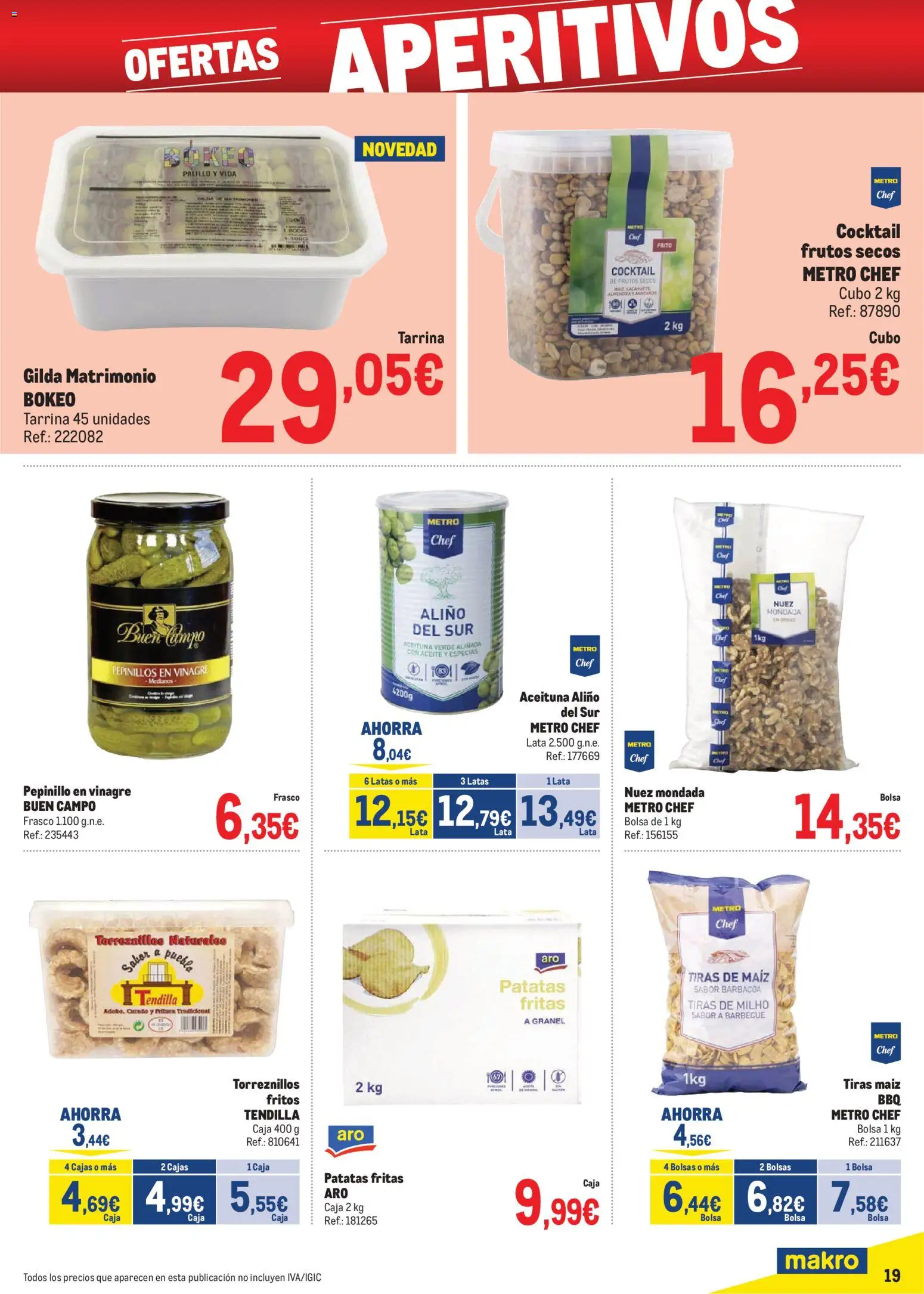Makro - Precios Norte II │ válido desde el 06.01.2026 | Página: 19 | Productos: Aceite, Frutos secos, Bolsa, Caja